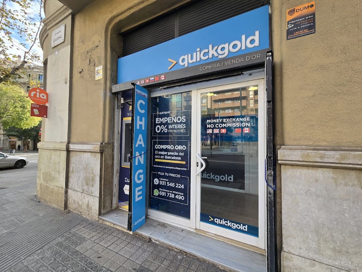 Vender Oro en Barcelona — Quickgold Diagonal 335