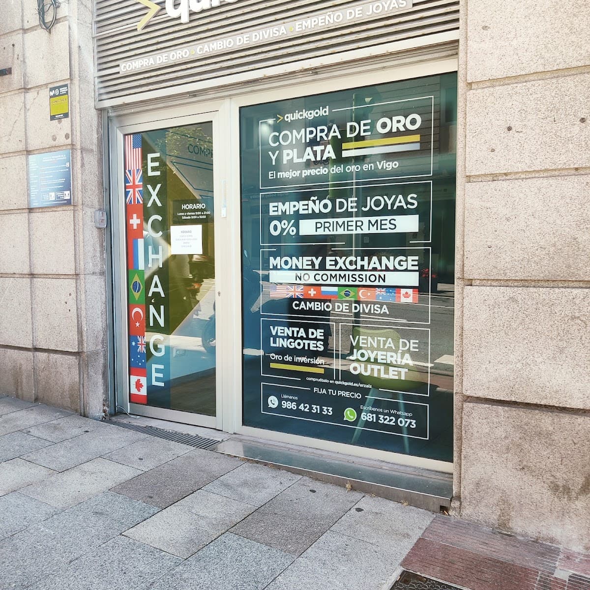 Vender Oro en Vigo — Quickgold Urzaiz