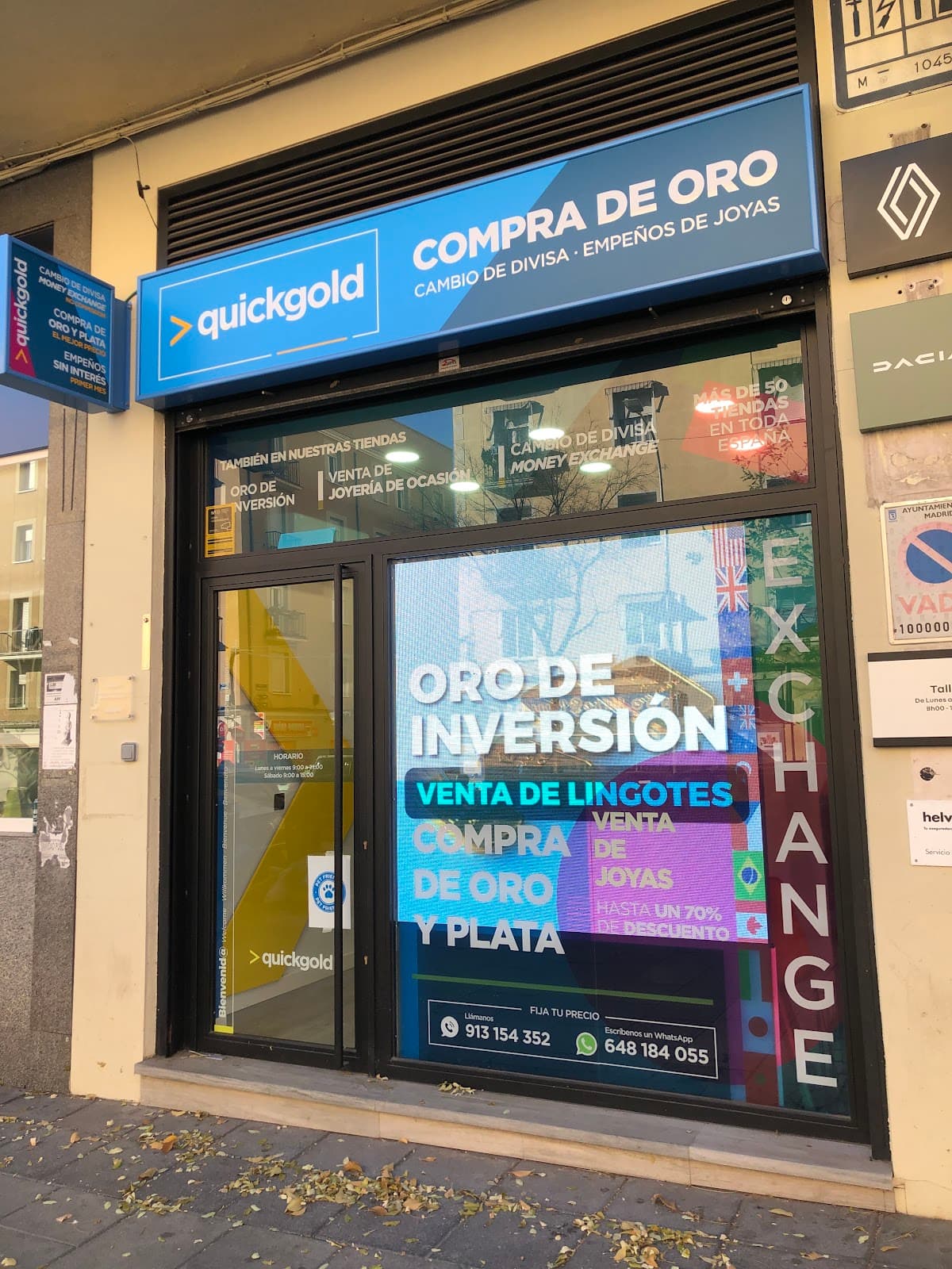 Vender Oro en Madrid — Quickgold Puerta del Ángel