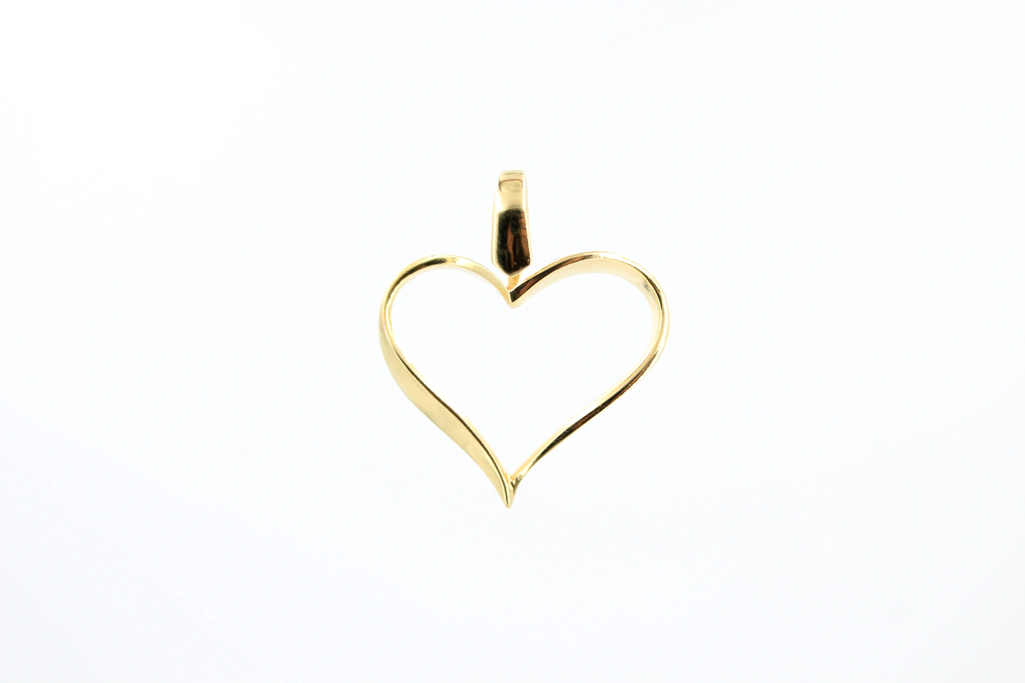 Colgante forma de corazón de oro 18K — foto 3