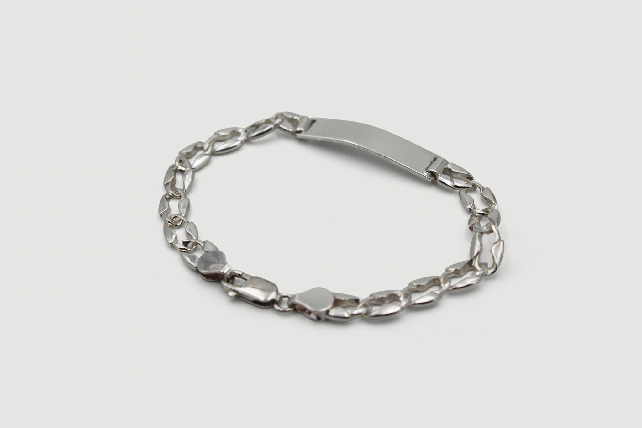 Esclava de plata 925 barbada 6x200mm