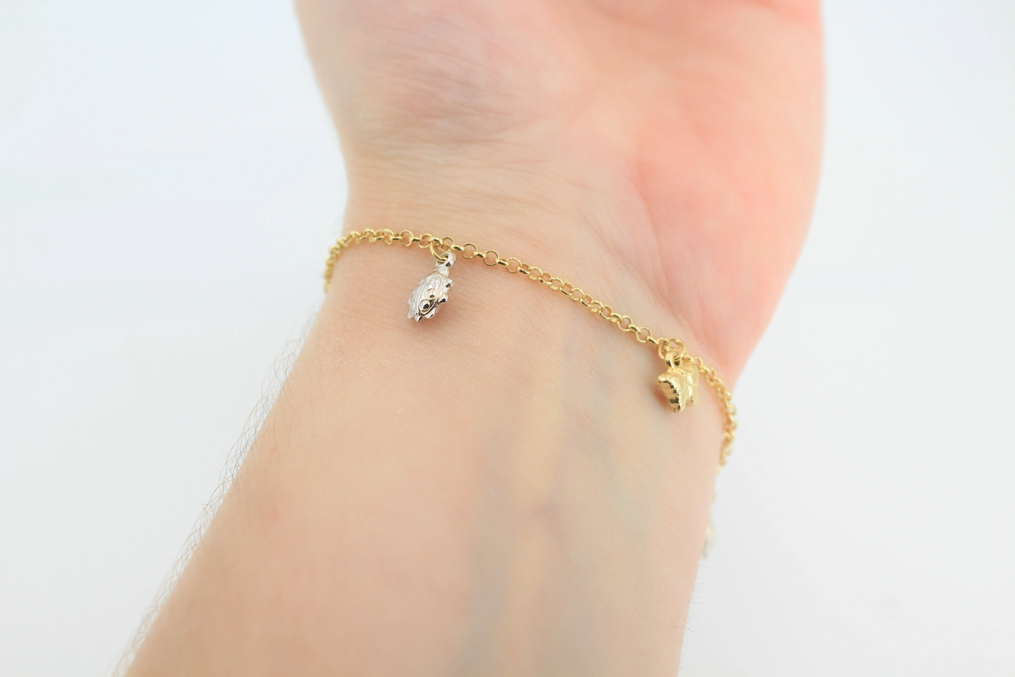 Pulsera de oro combinado 18K — foto 3