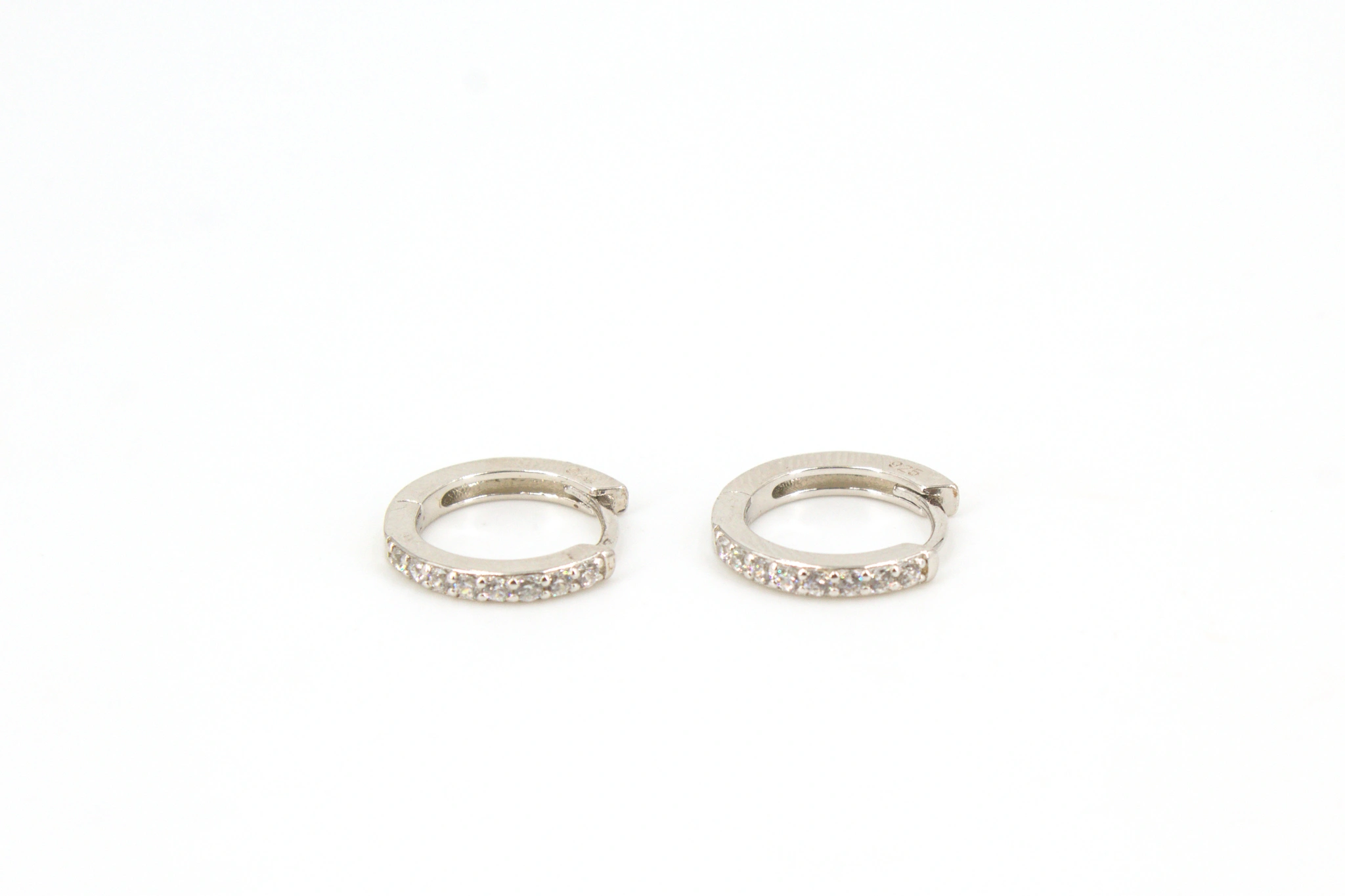 Aros de plata 925 con circonitas