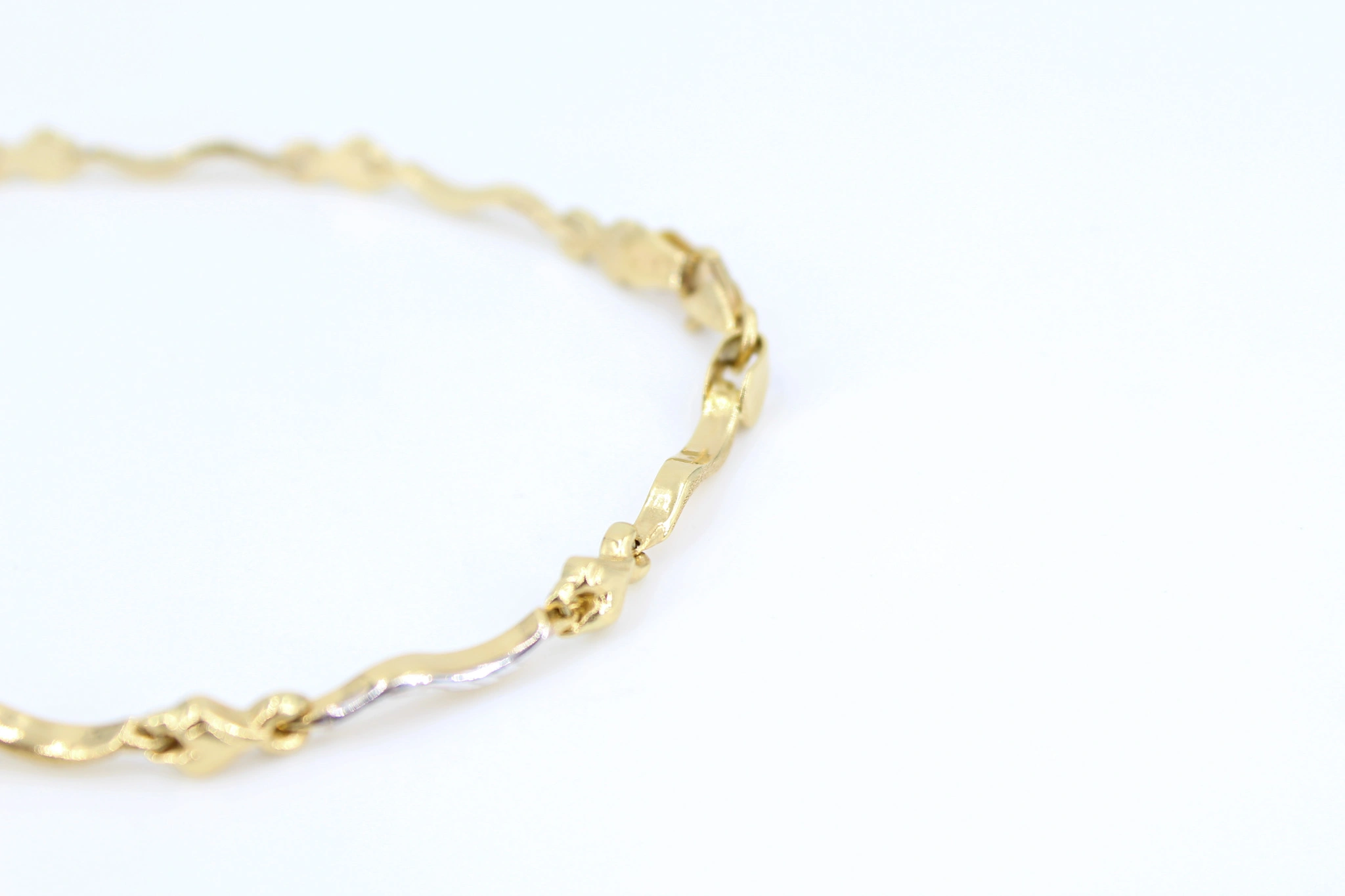 Pulsera de oro combinado 18K — foto 3