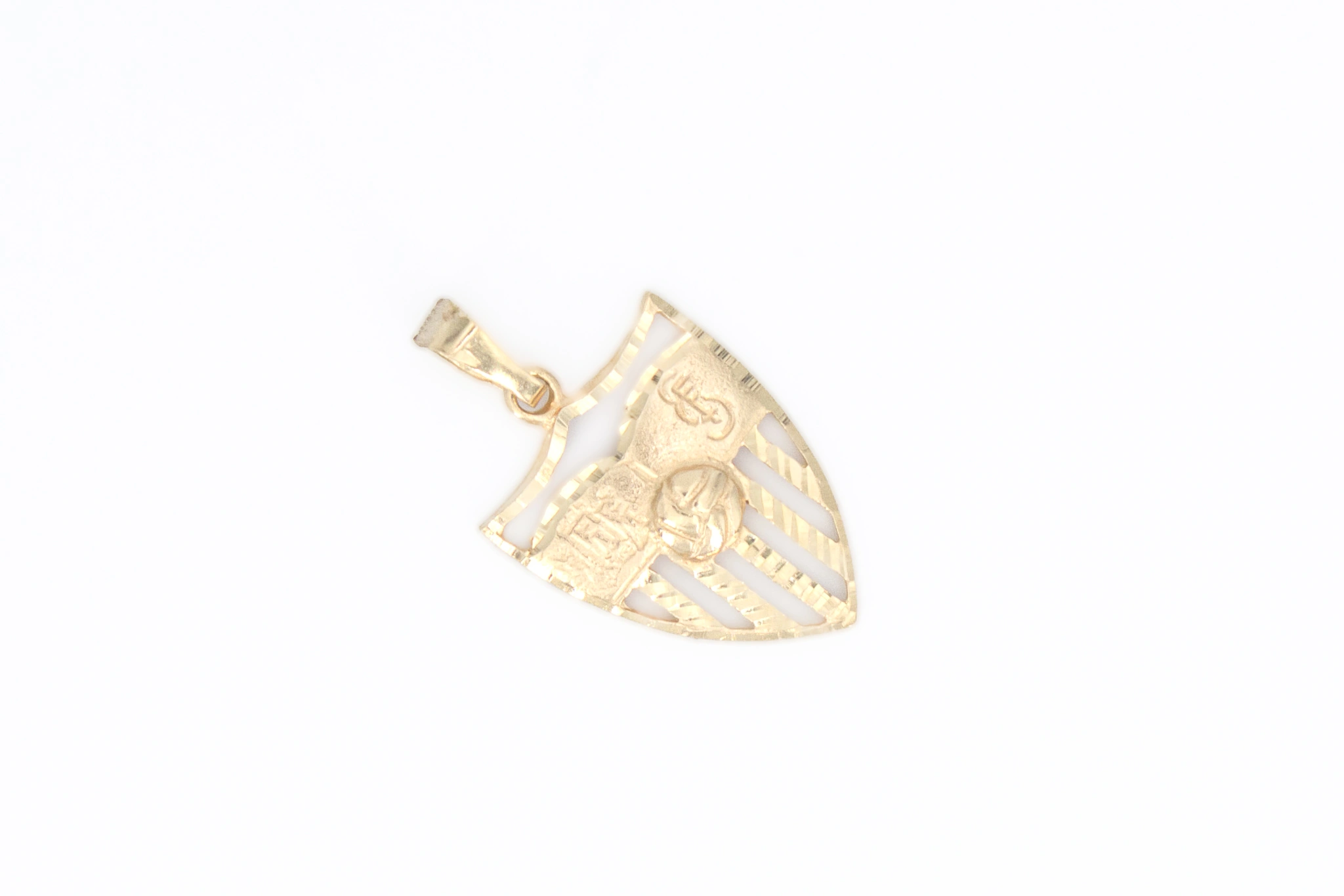 Colgante escudo heráldico de oro 18K