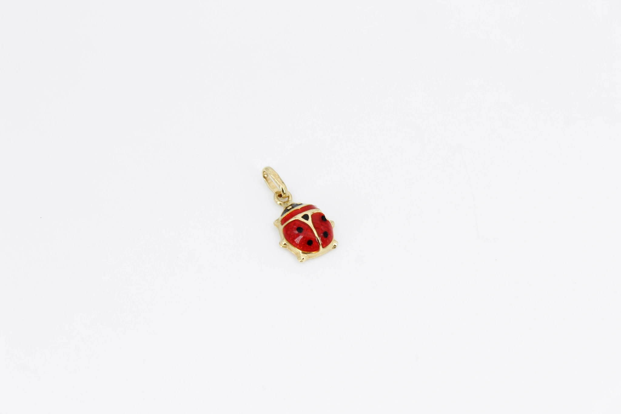 Colgante mariquita de oro 18K
