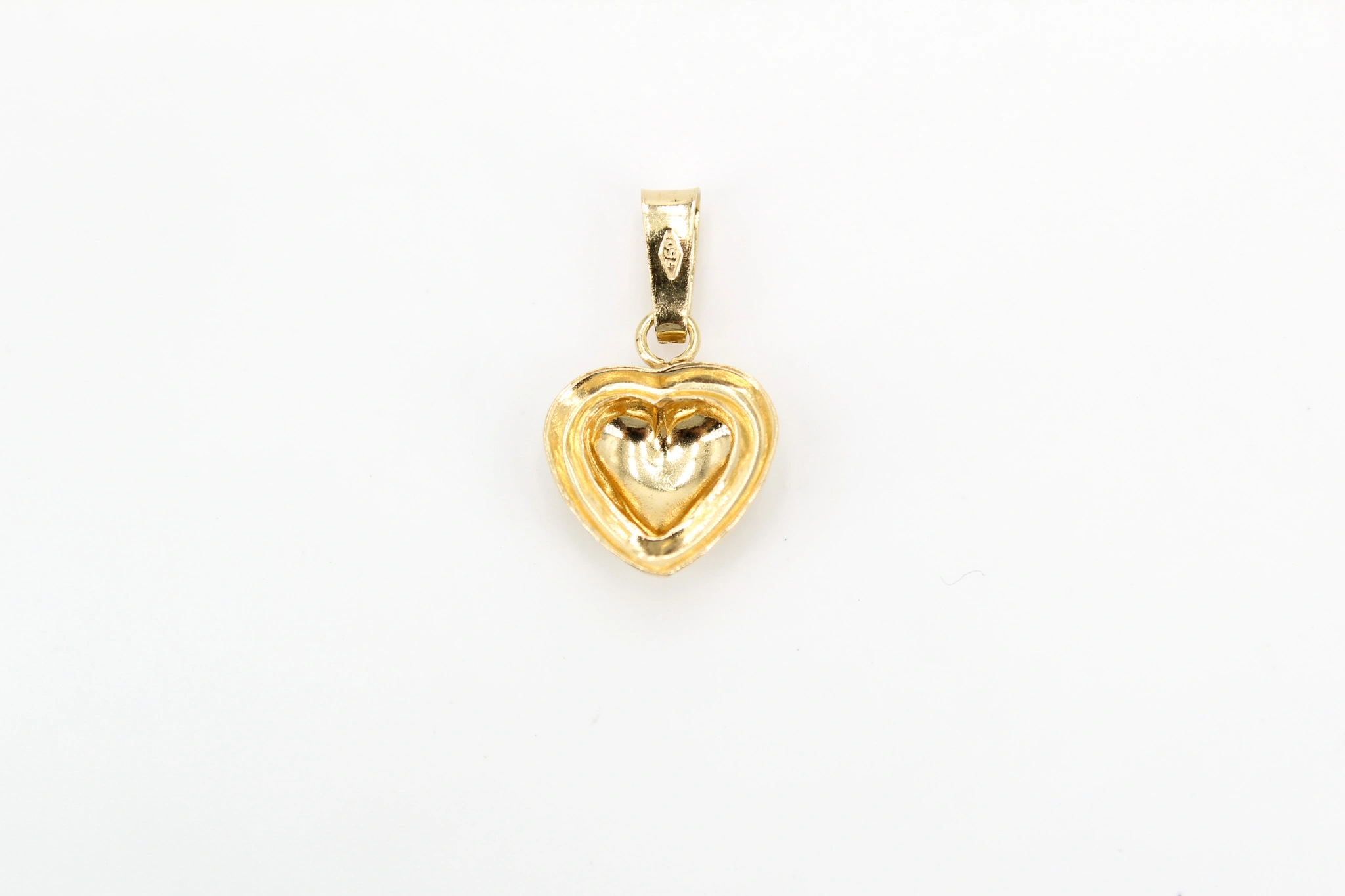 Colgante de corazón de oro 18K — vista alternativa