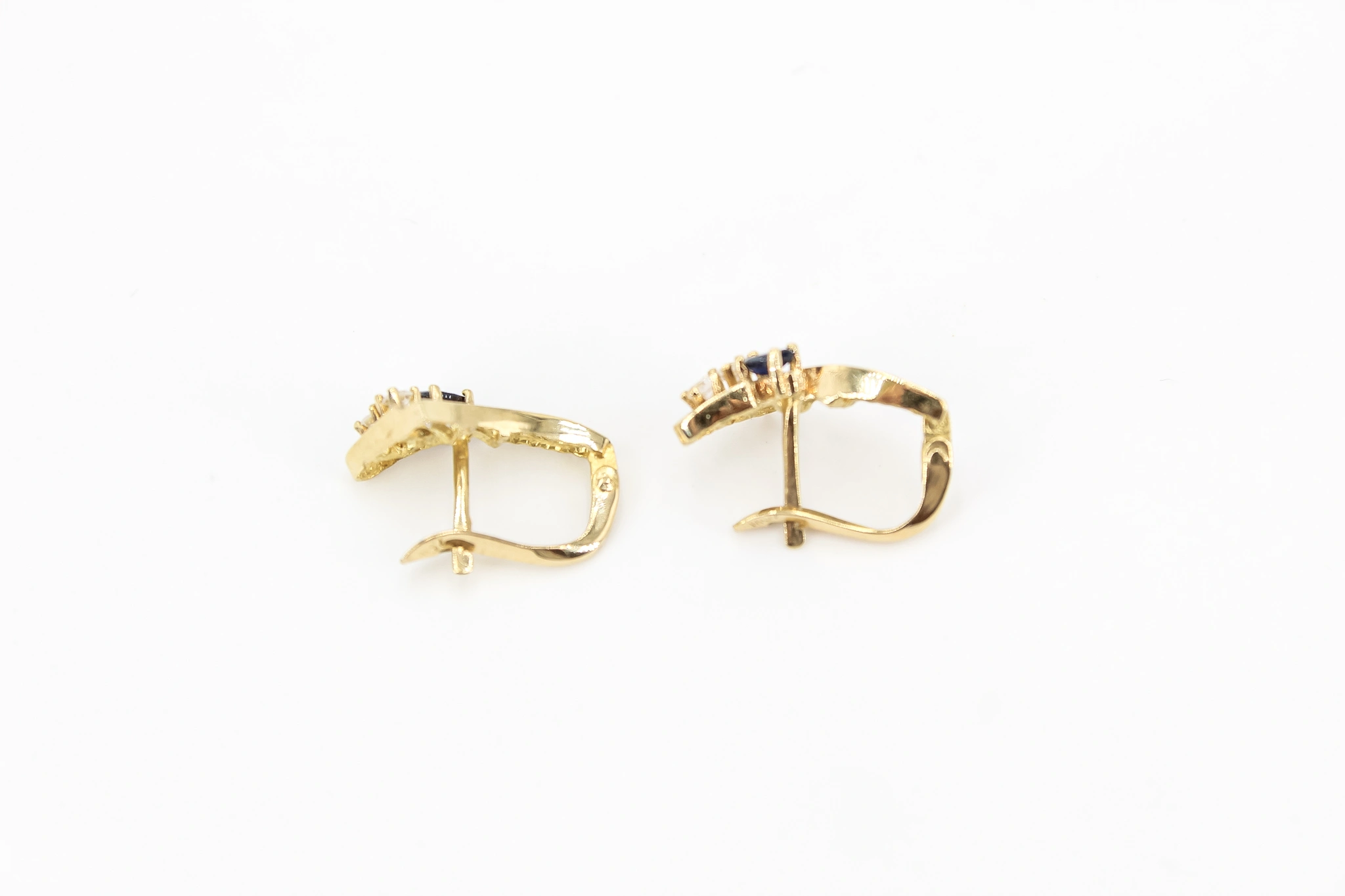 Pendientes de oro 18K con circonitas — vista alternativa