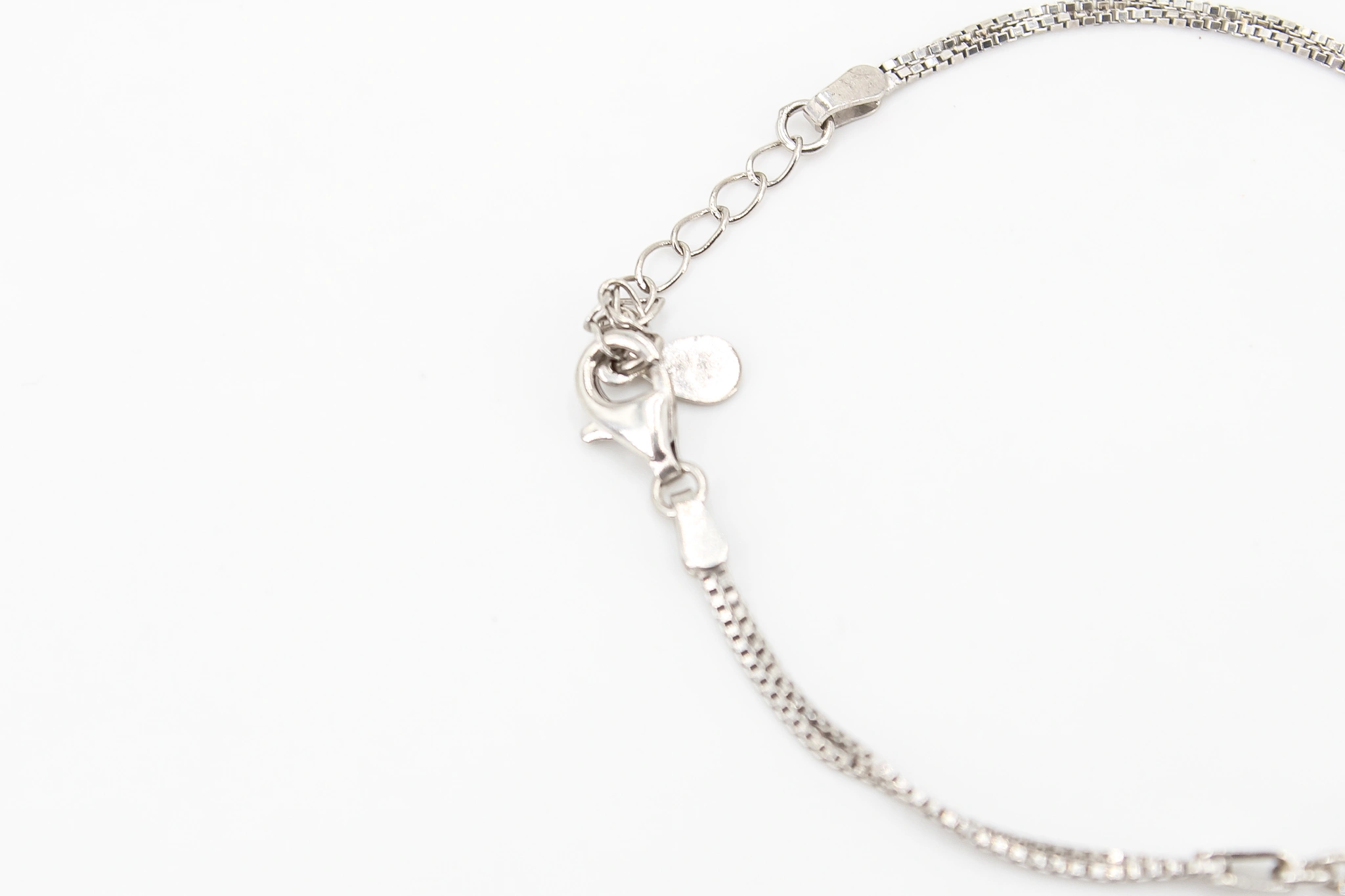 Pulsera de plata 925 con infinitos y circonitas — vista alternativa