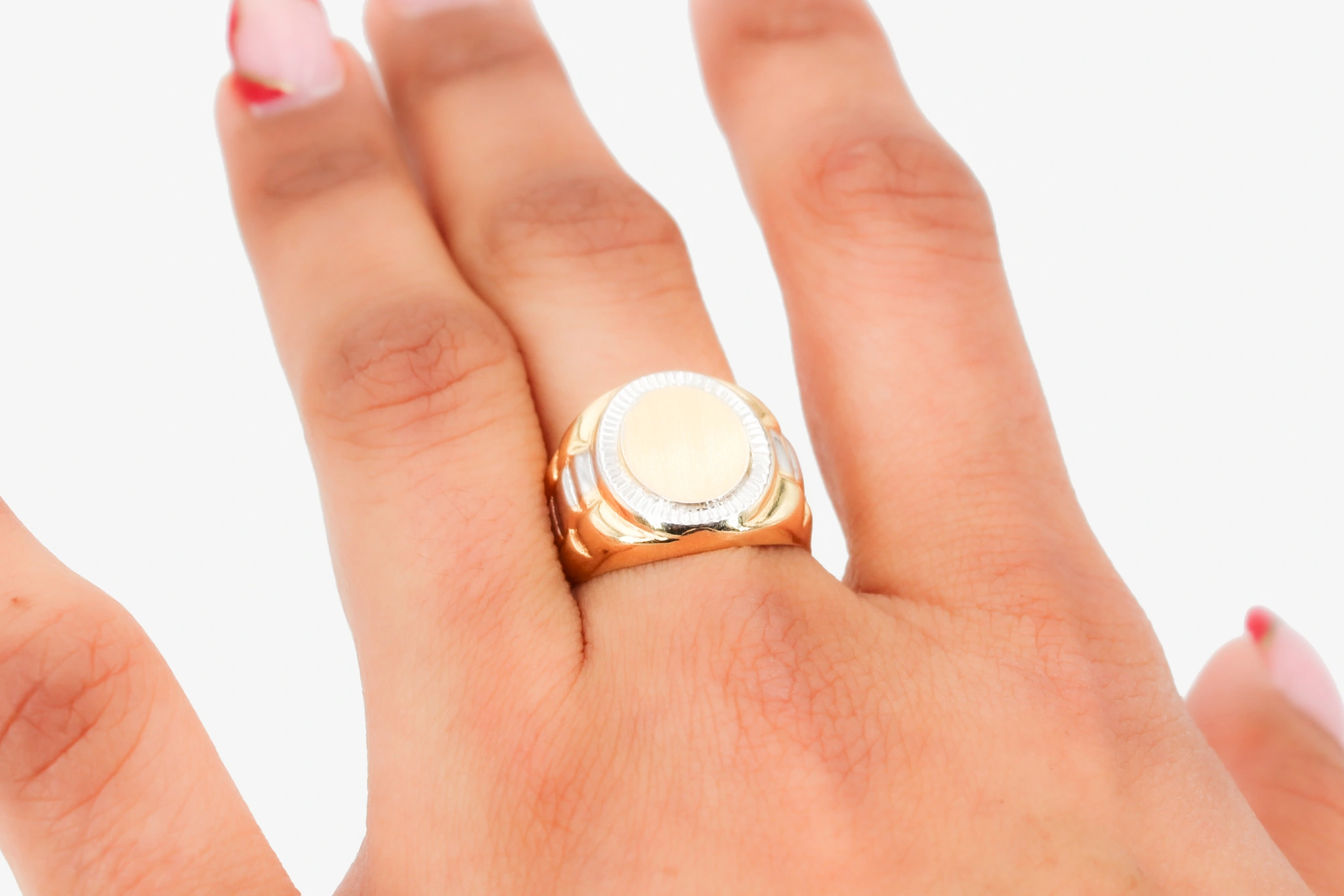 Sello de oro combinado de 18k — foto 3