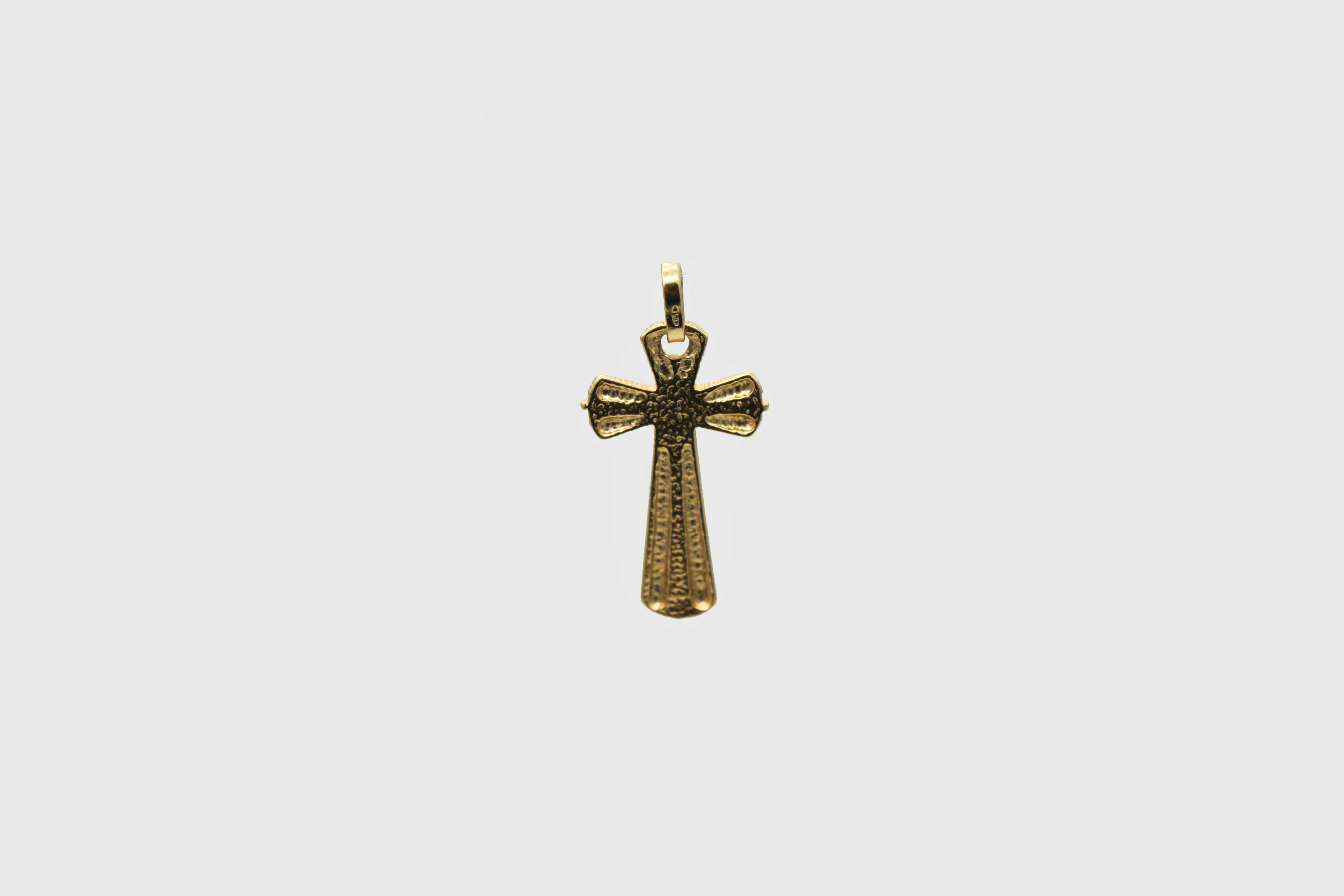 Cruz de oro combinado con Cristo de 18k — vista alternativa