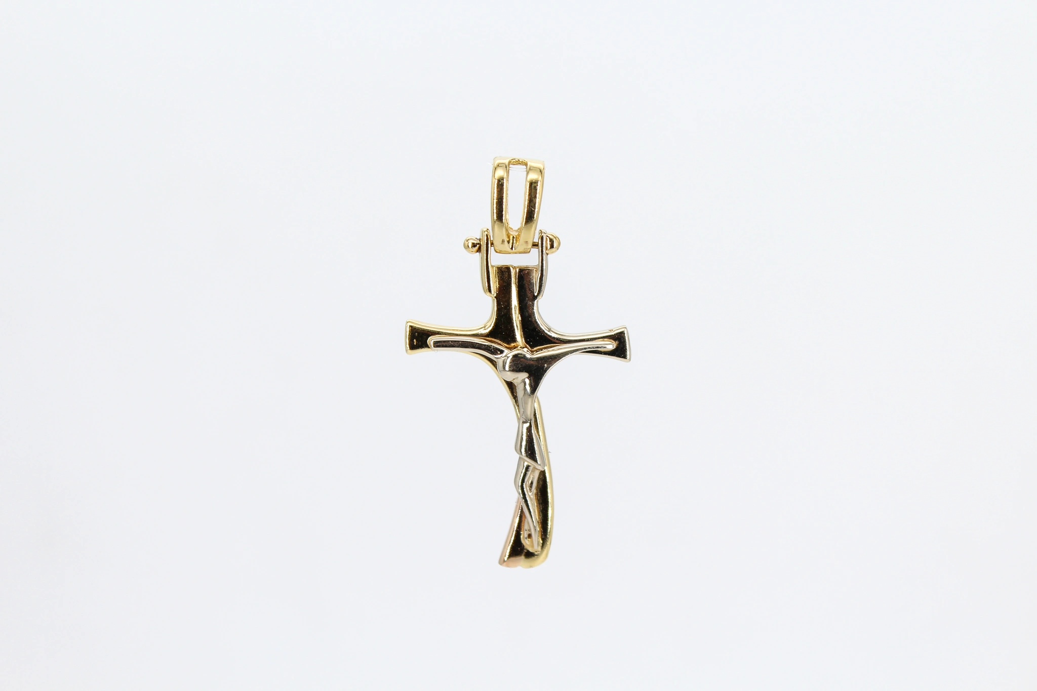 Cruz de oro combinado de 18k — foto 3