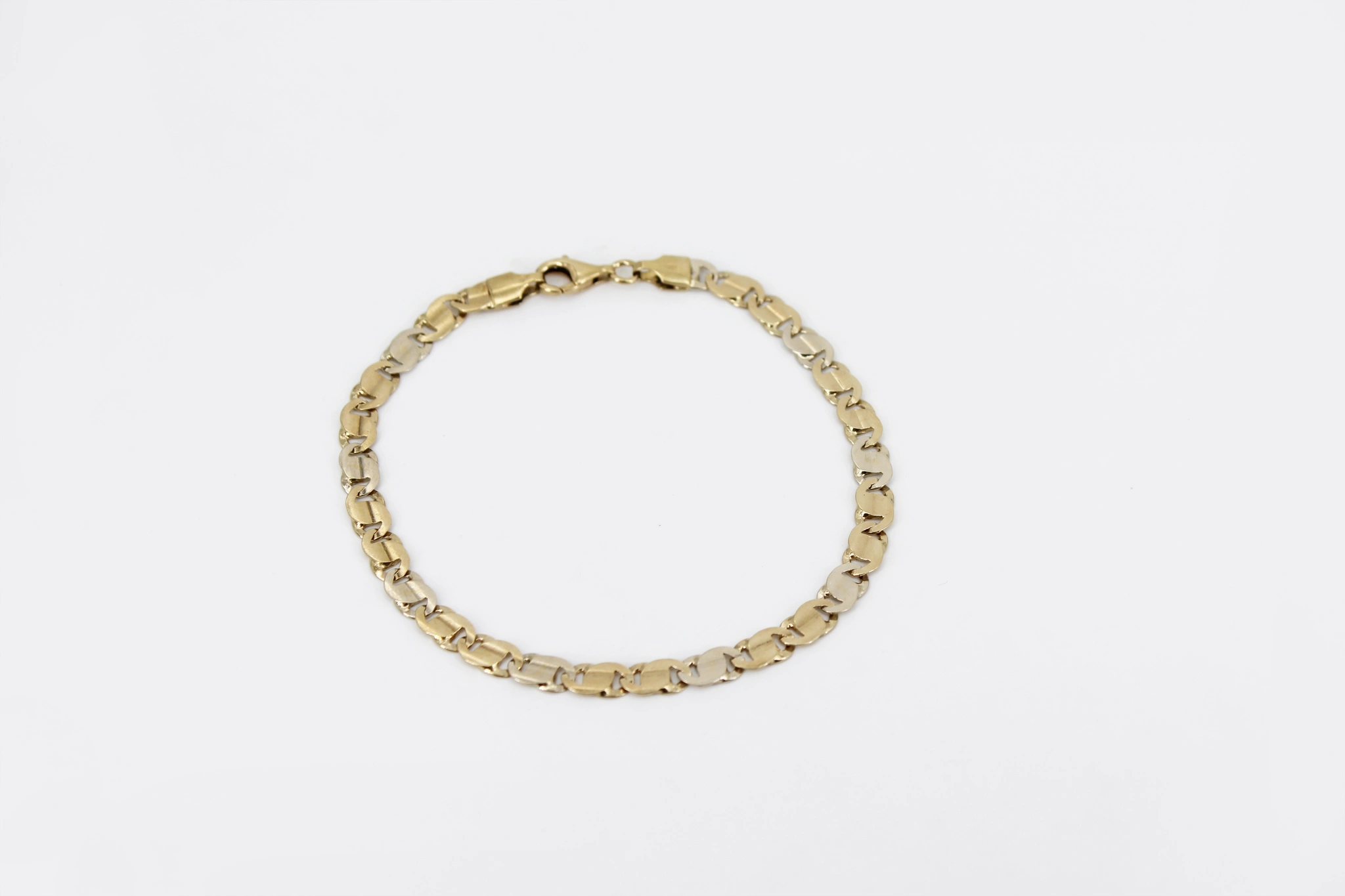 Pulsera de oro combinado 18K