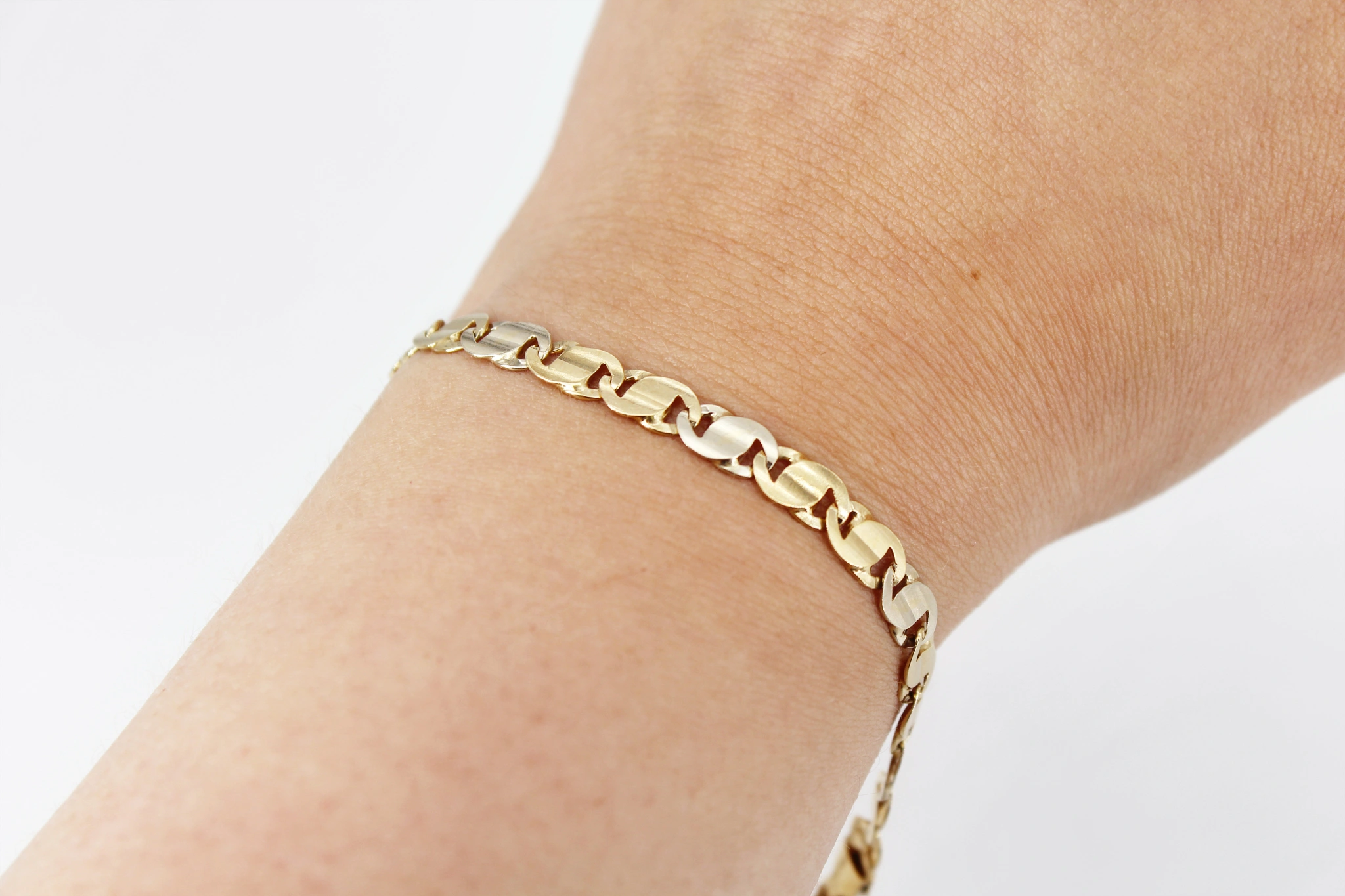 Pulsera de oro combinado 18K — foto 3