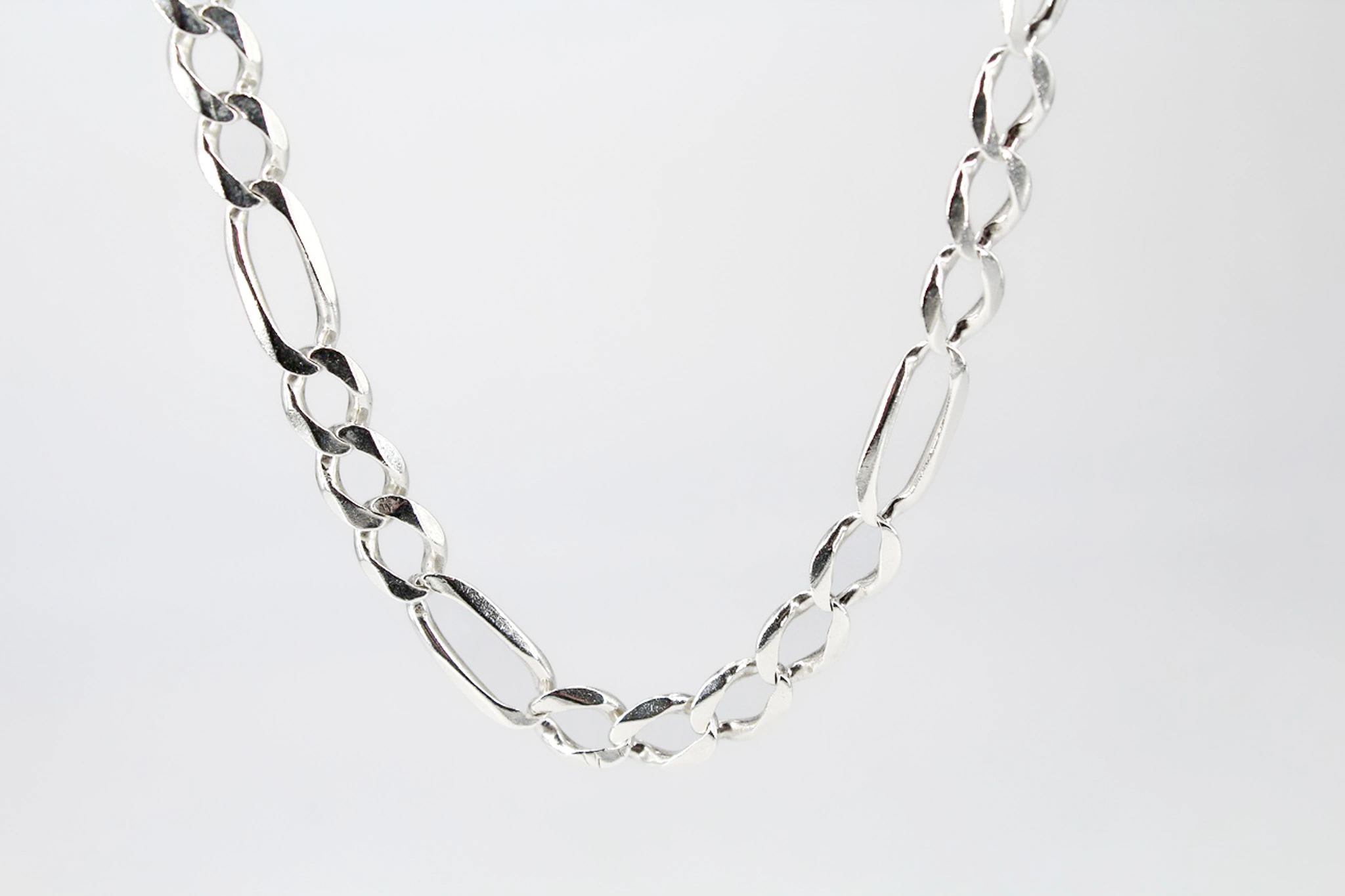 Cadena de plata Figaro 925