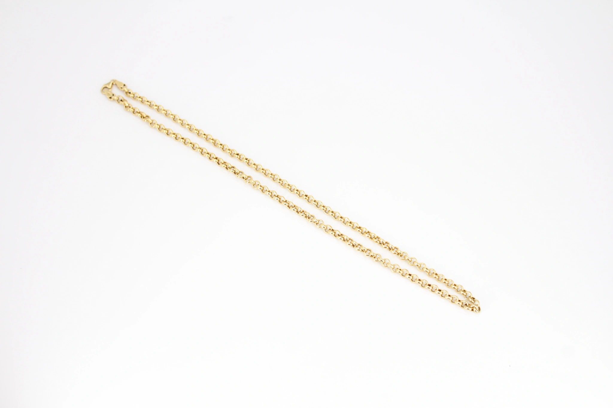 Collar de oro de 18k rolo 4x460mm — foto 3