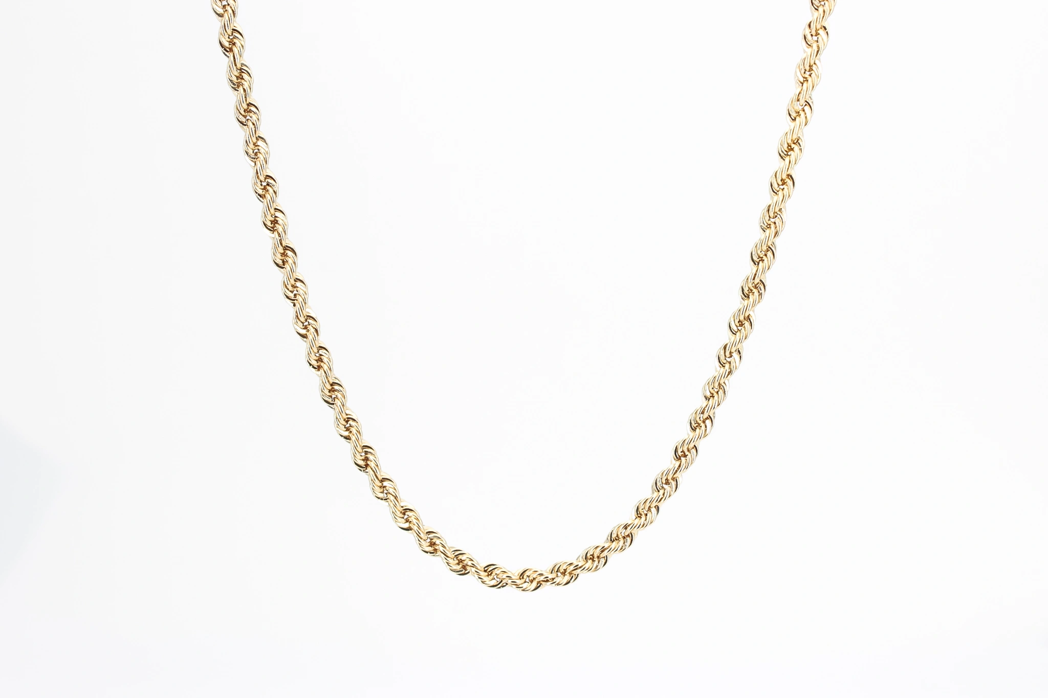 Cadena salomónica de oro 18K