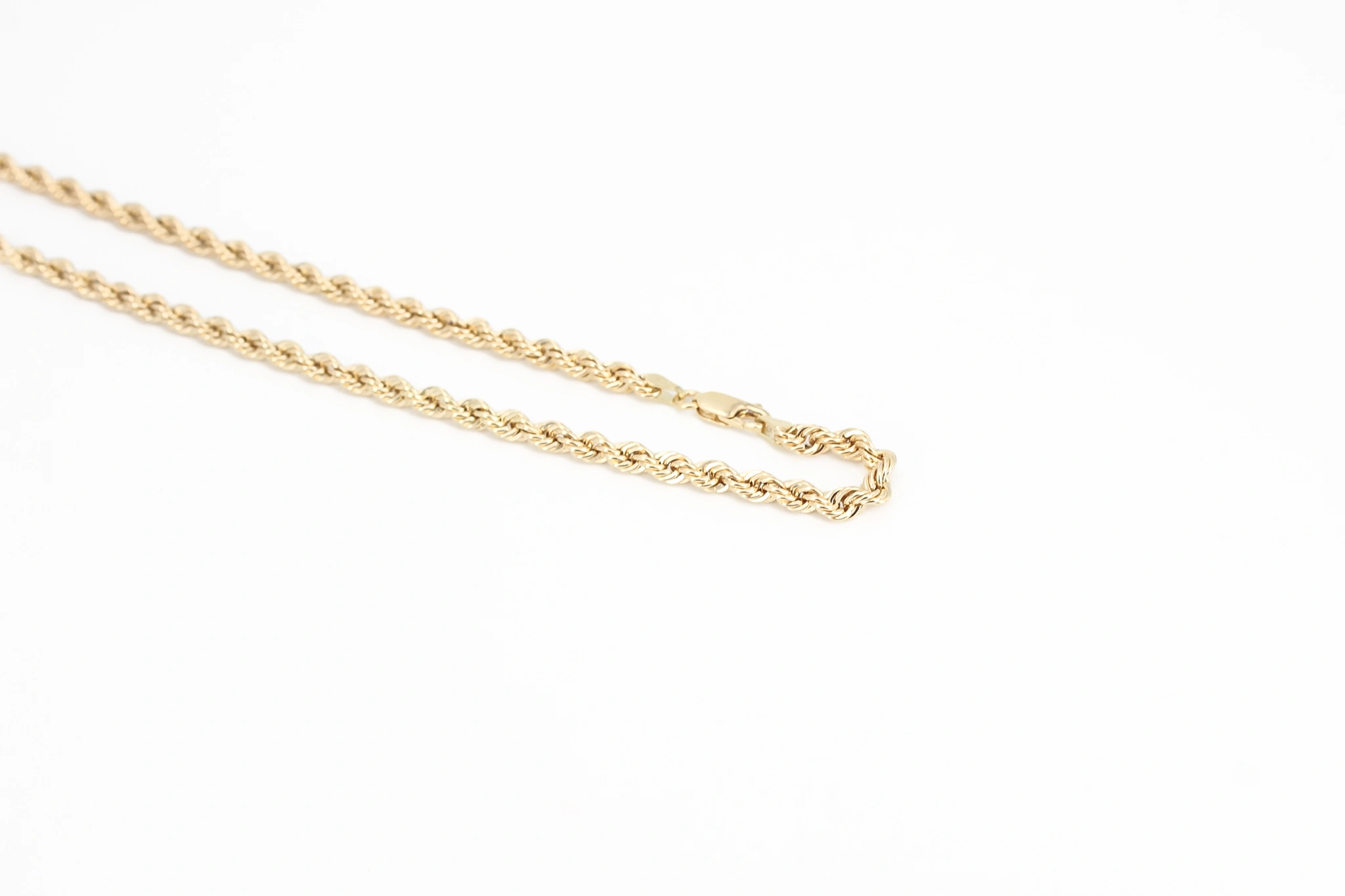 Cadena salomónica de oro 18K — vista alternativa