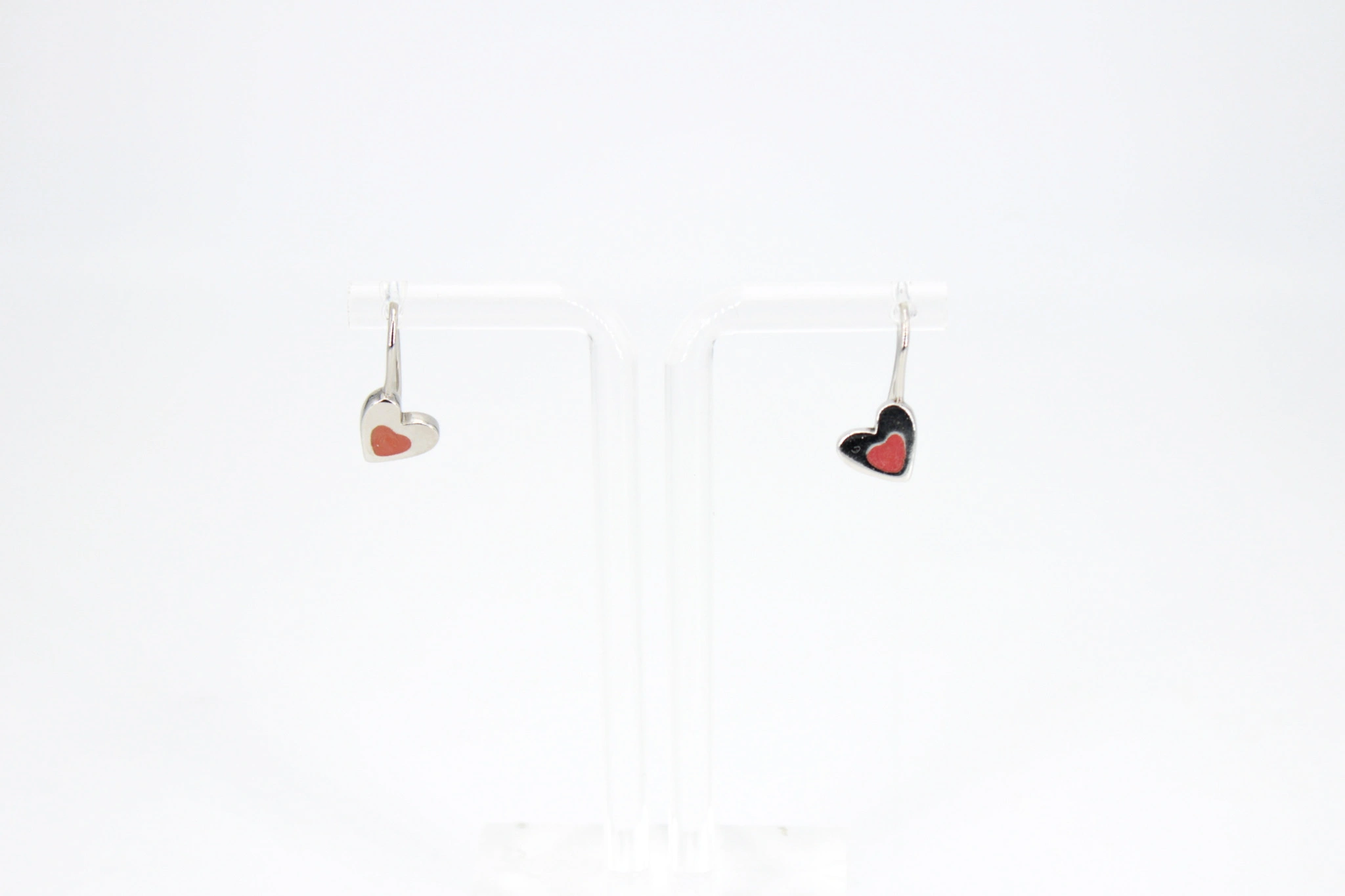 Pendientes corazón de plata 925 — foto 3