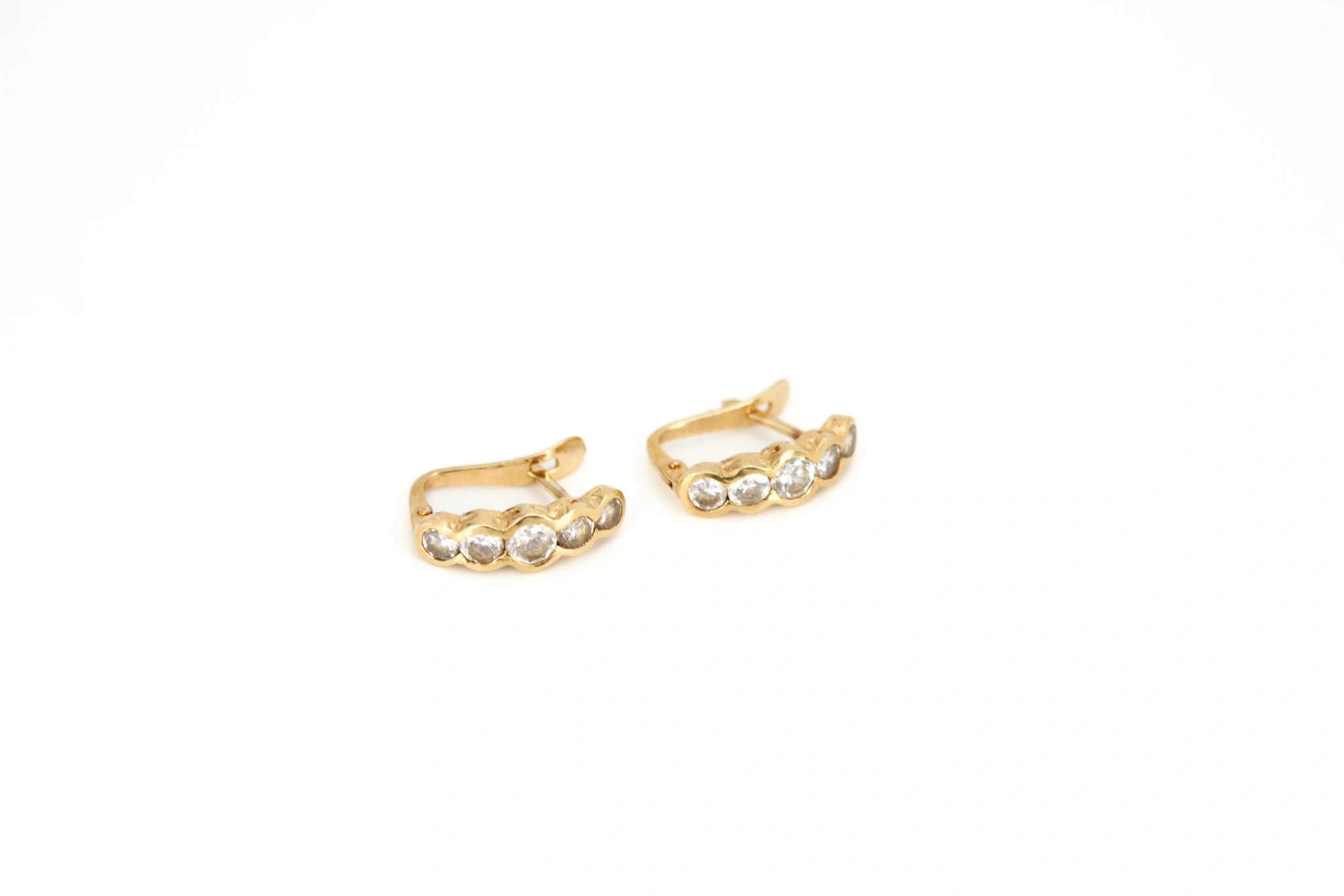 Pendientes de oro 18K con circonitas