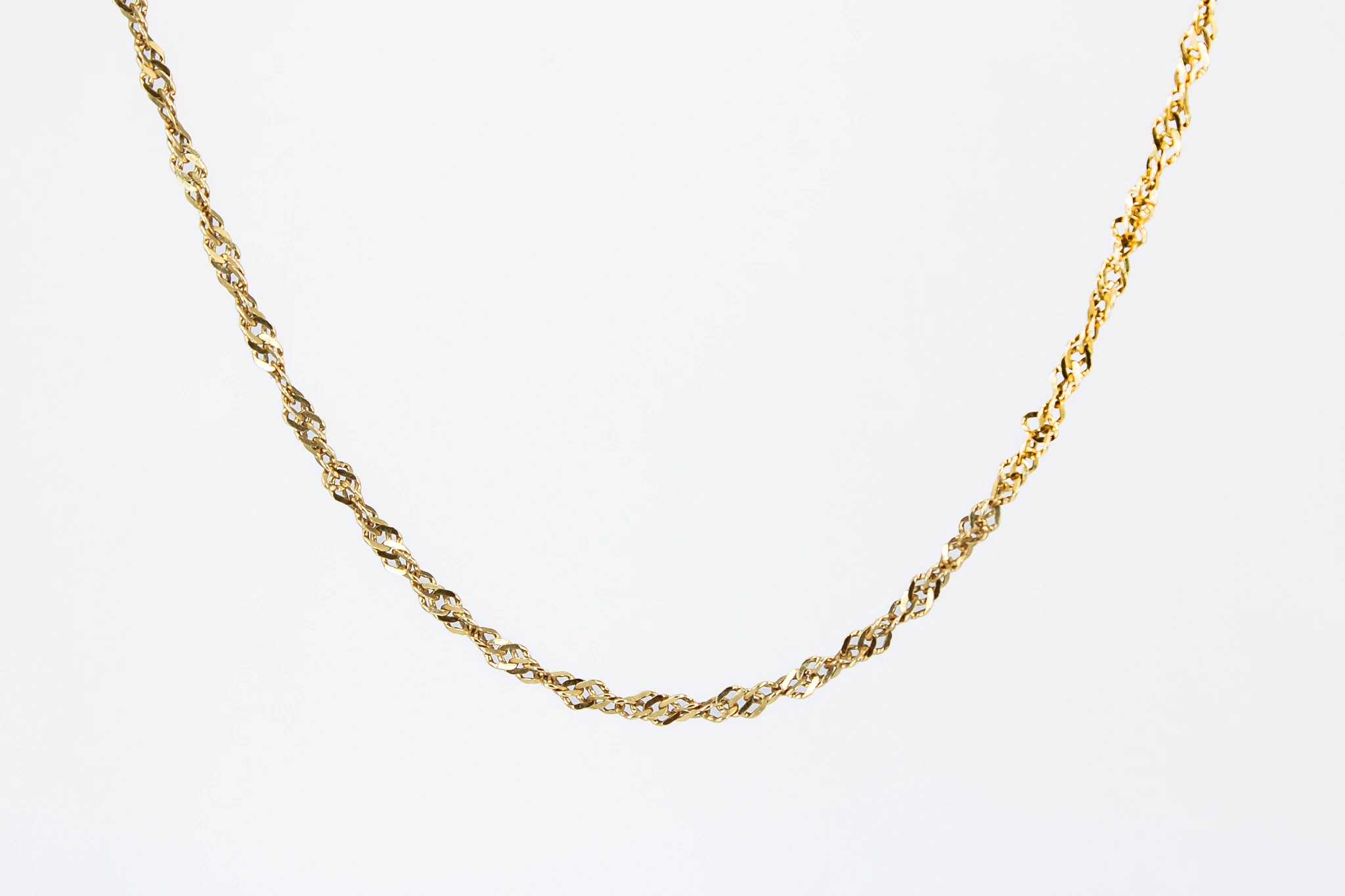 Cadena de oro Singapour 18K