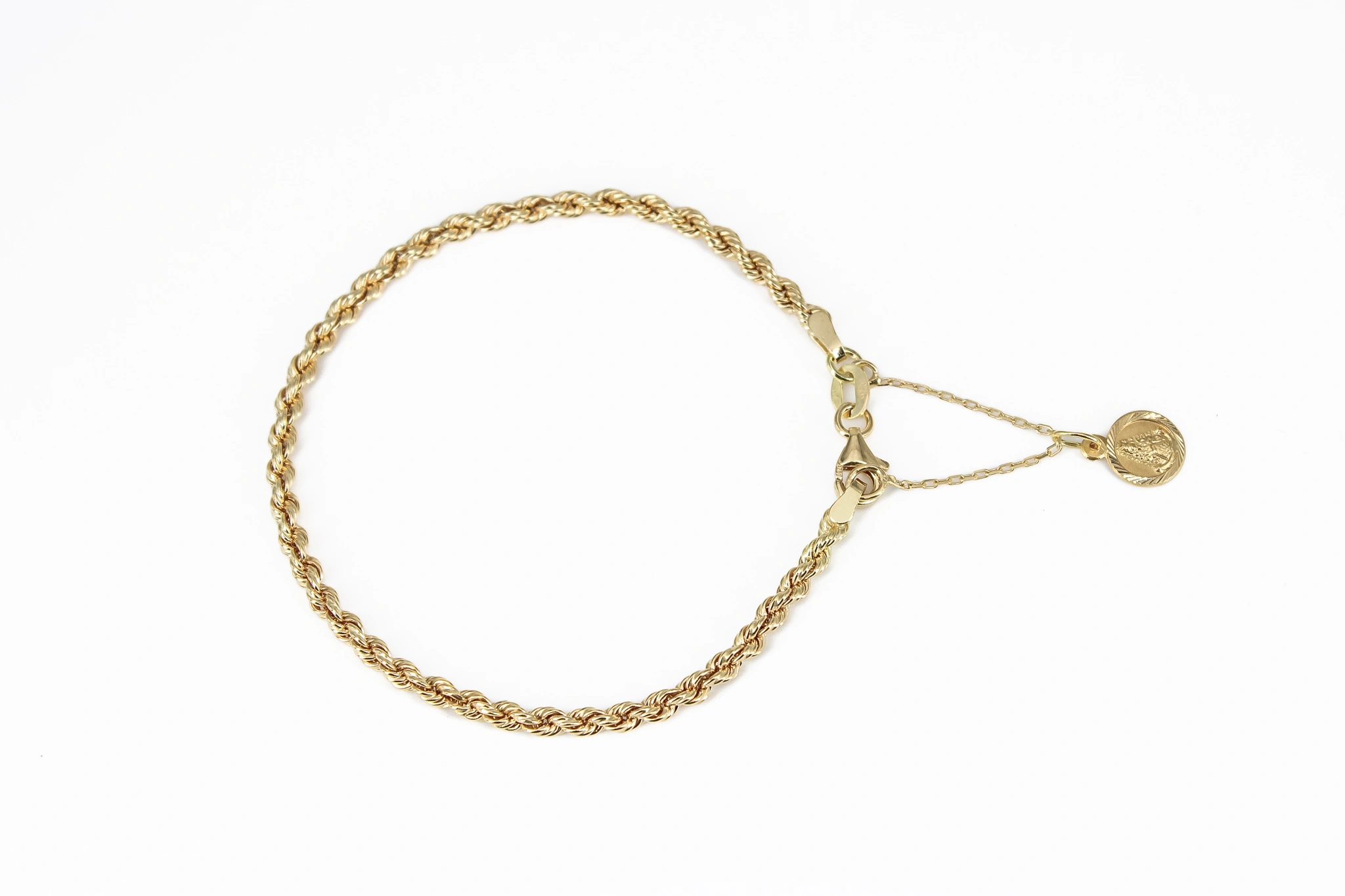 Pulsera salomónica de oro 18K