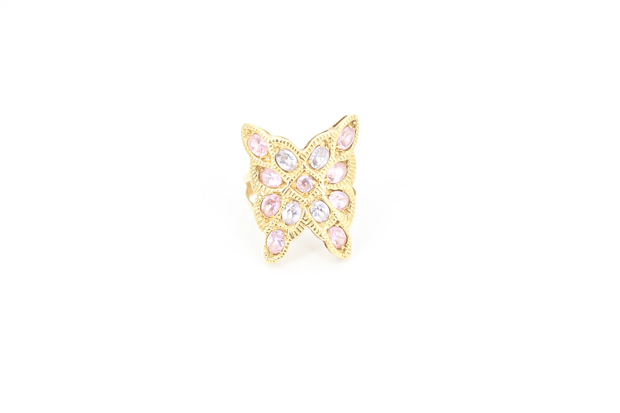 Anillo forma de mariposa de oro 18K