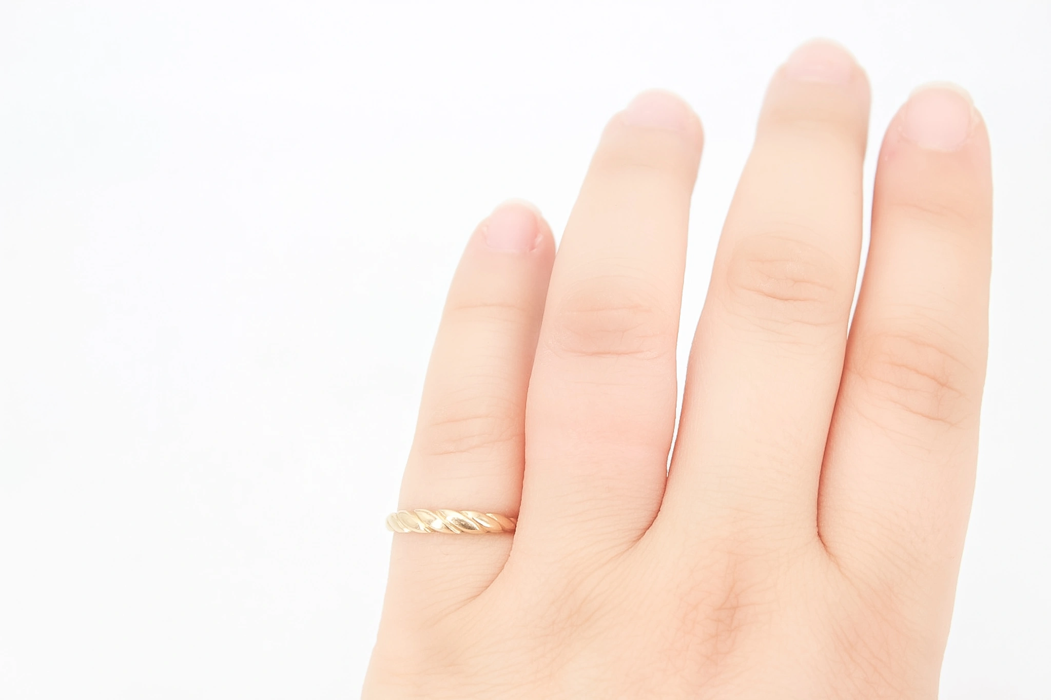 Anillo de oro trenzado 18K — foto 3