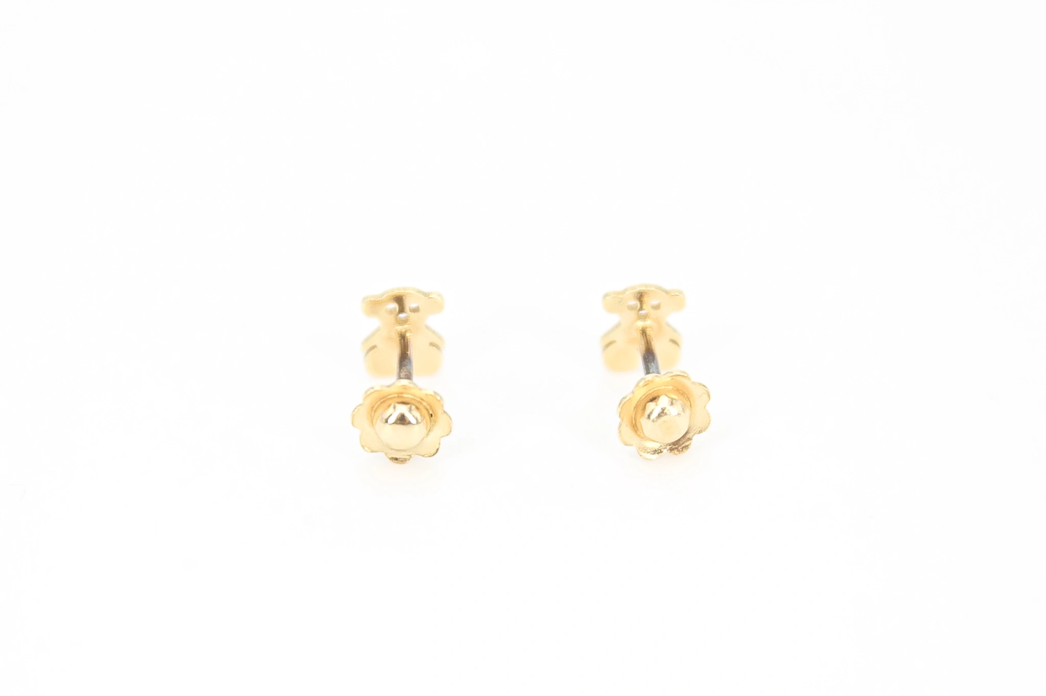 Pendientes forma de oso de oro 18K — vista alternativa