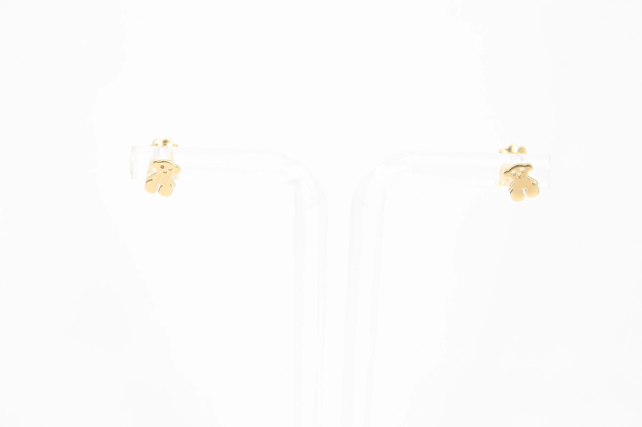Pendientes forma de oso de oro 18K — foto 3