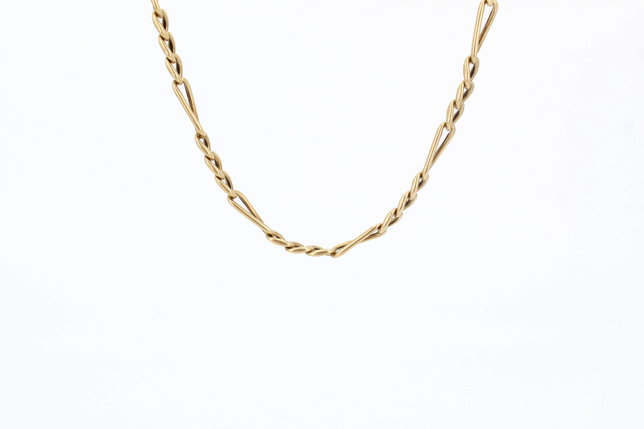 Collar eslabones Figaro oro 18K — foto 3