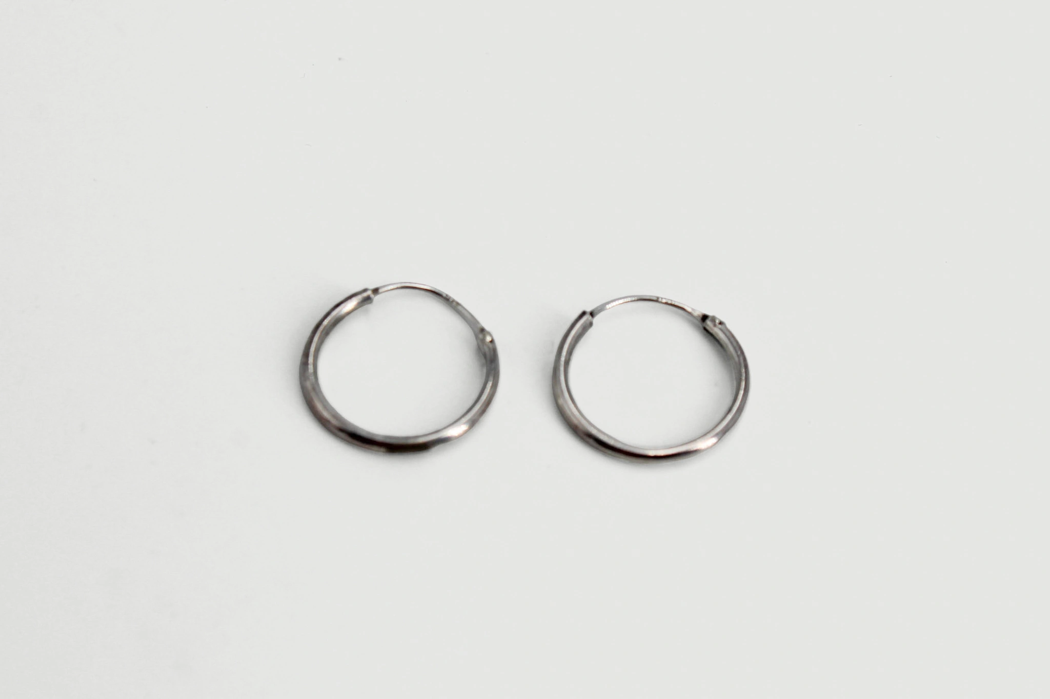 Aros de plata 925 tipo creole 11x11mm — vista alternativa