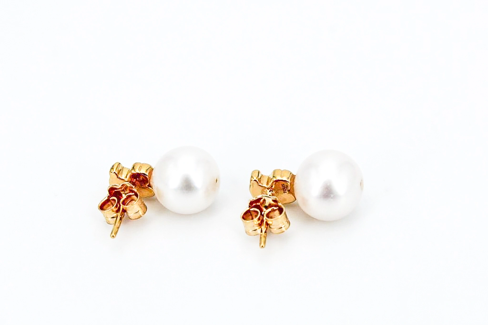Pendientes de oro de 18K con perlas — vista alternativa