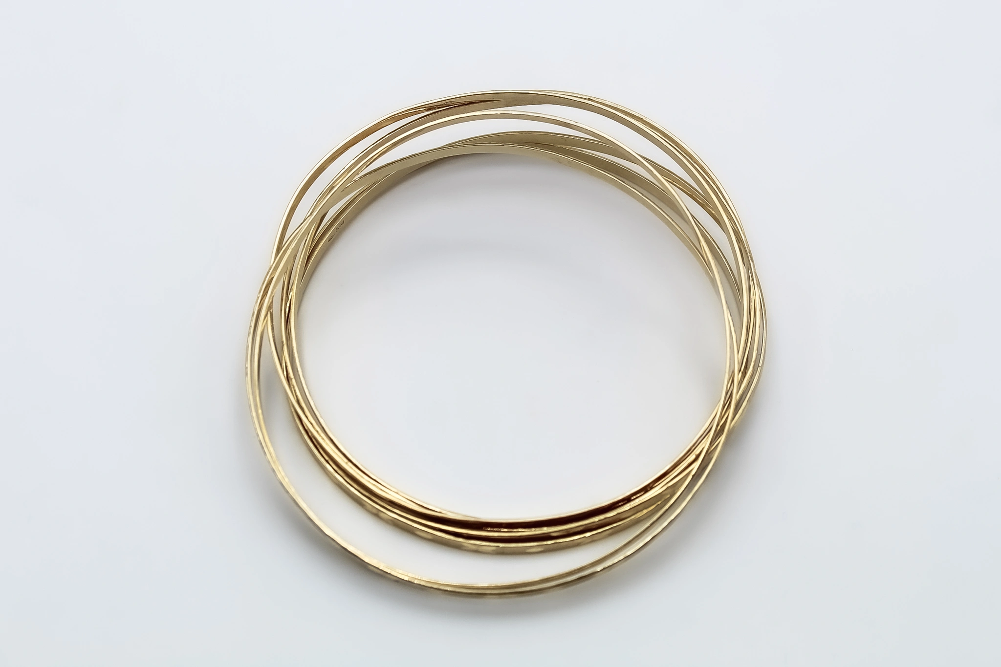 Brazalete caña de oro 18K