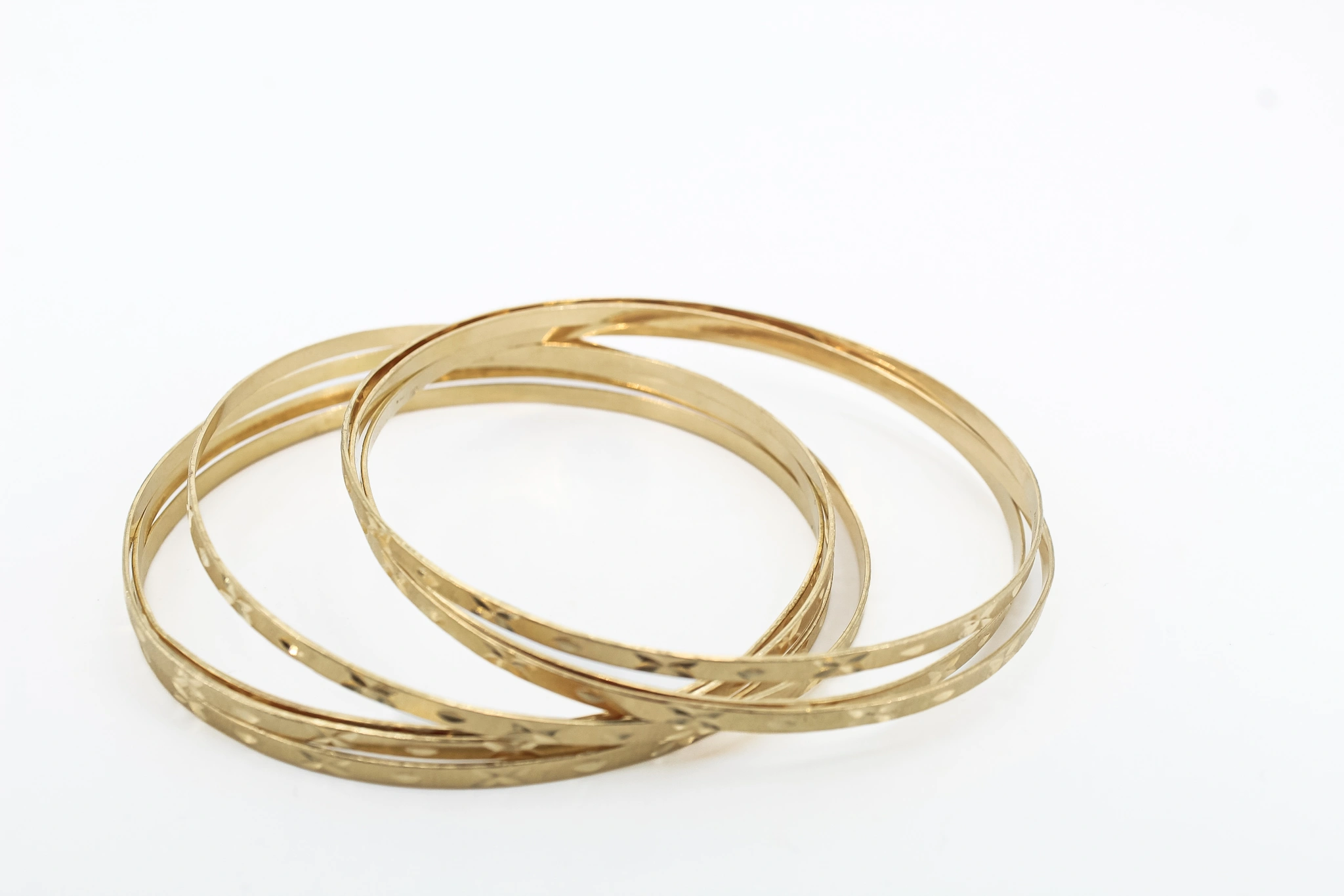 Brazalete caña de oro 18K — vista alternativa
