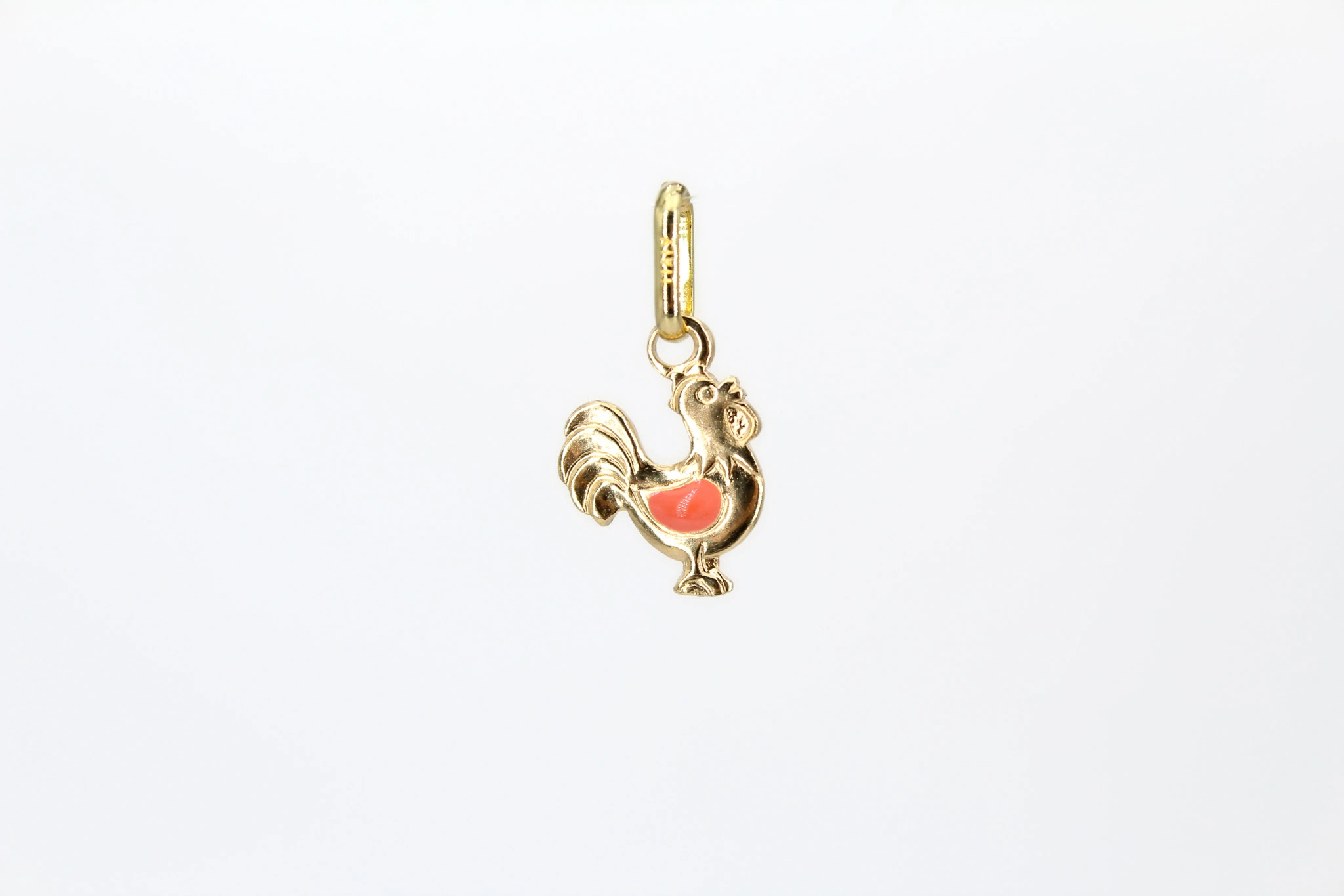 Colgante gallo de oro 18K