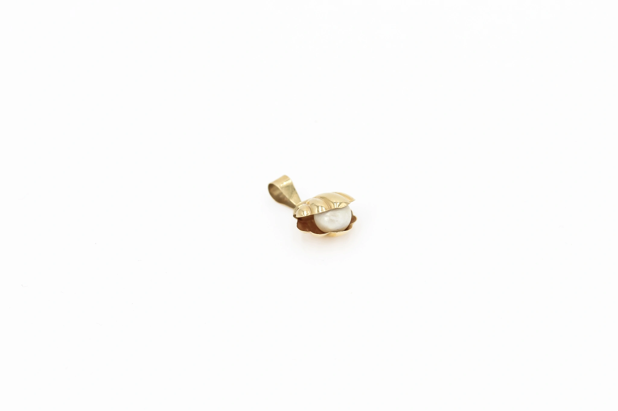 Colgante forma de concha de oro 18K