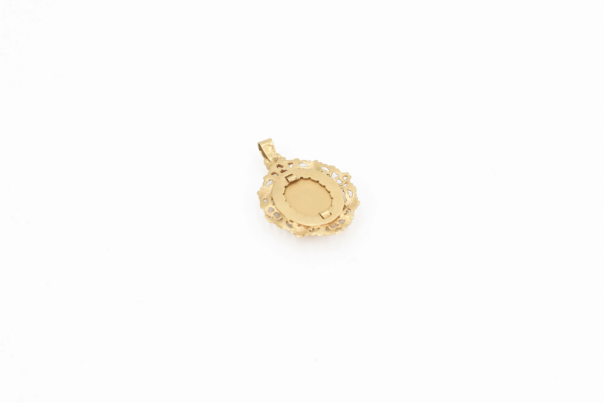 Colgante religioso de oro 18K Virgen María — vista alternativa
