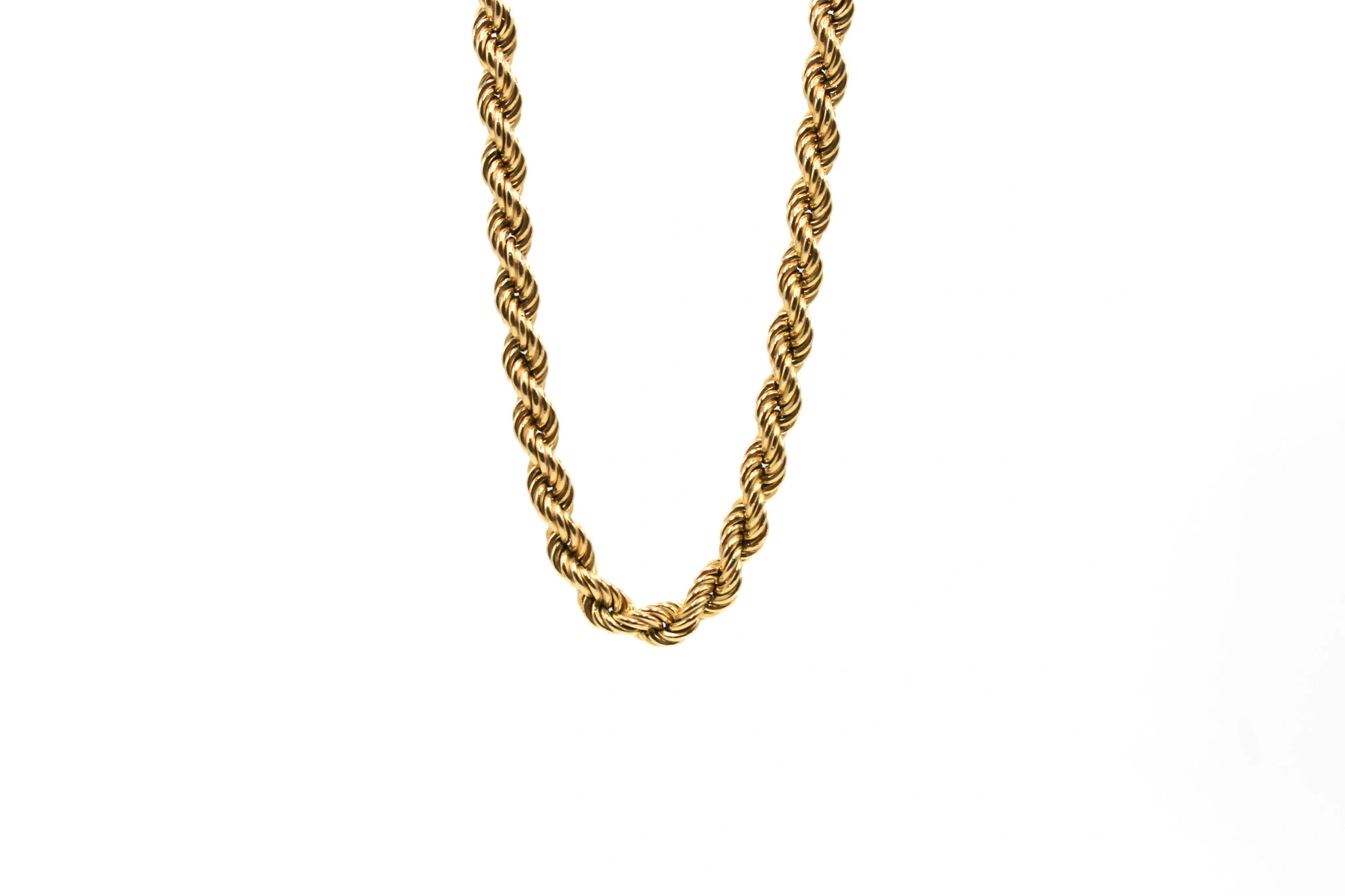 Cadena salomónica de oro 18K