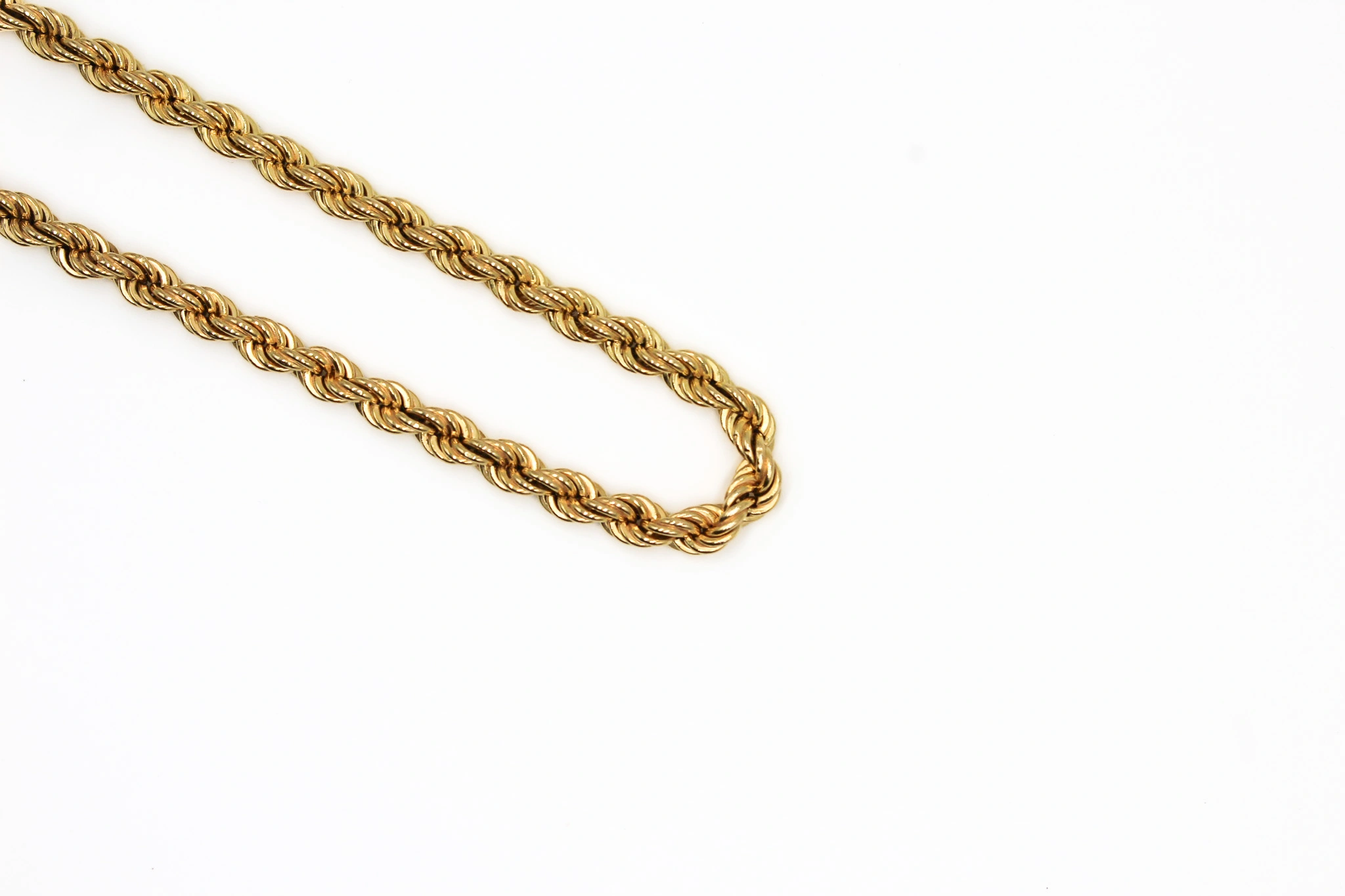 Cadena salomónica de oro 18K — vista alternativa