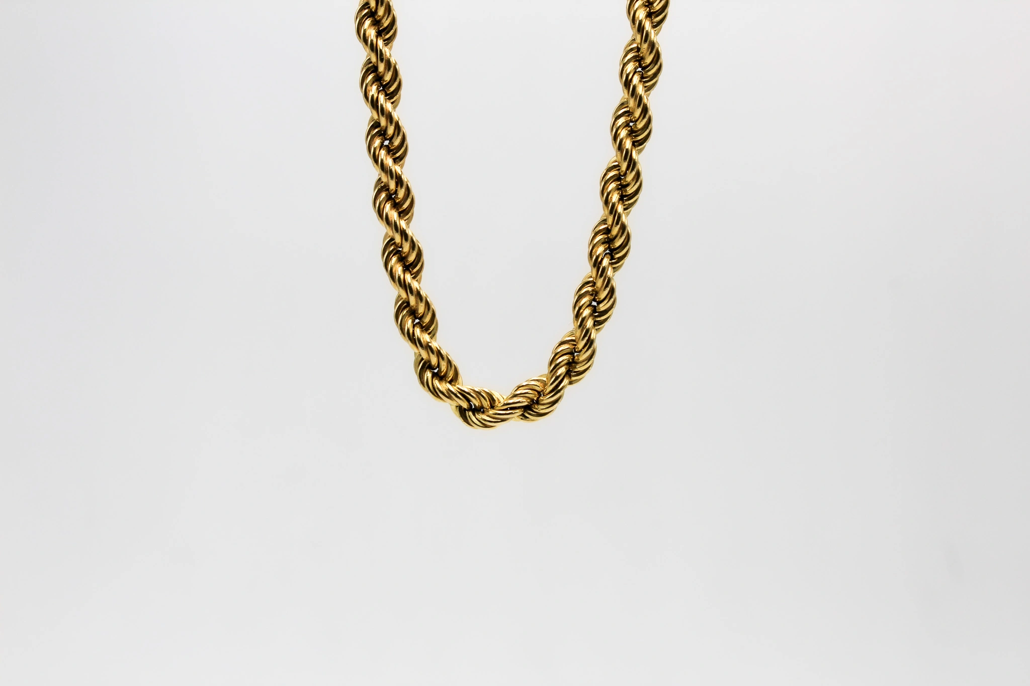 Cadena salomónica de oro 18K