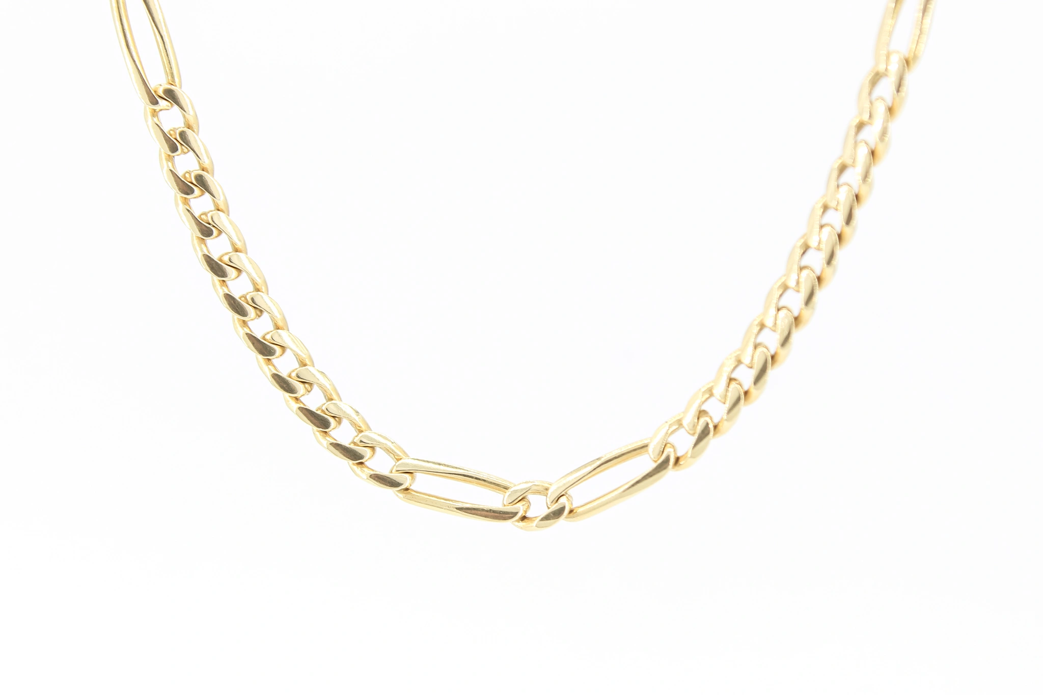 Cadena Figaro de oro 18K 4mm