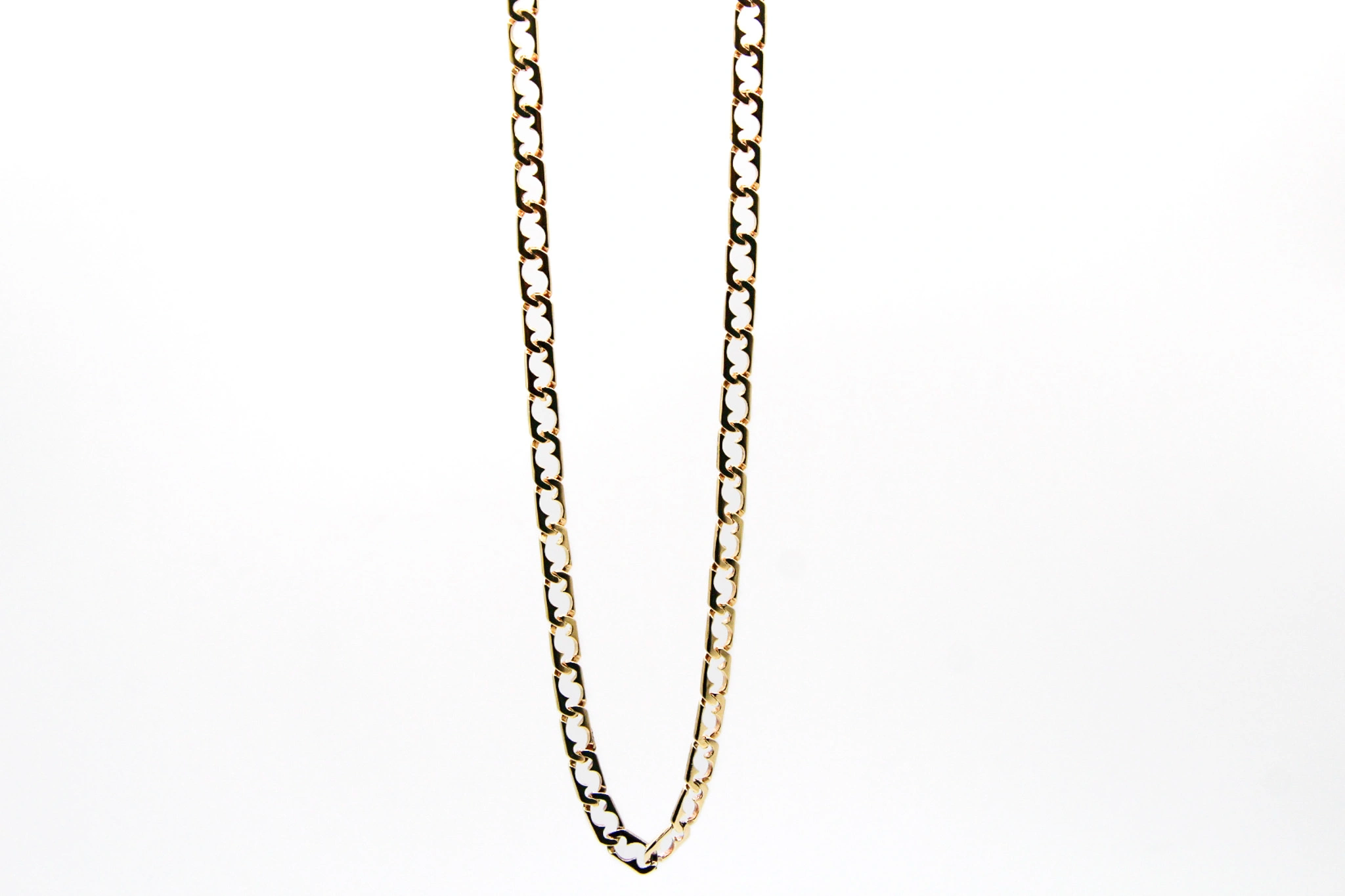 Cadena de oro 18K eslabones grumet 5mm