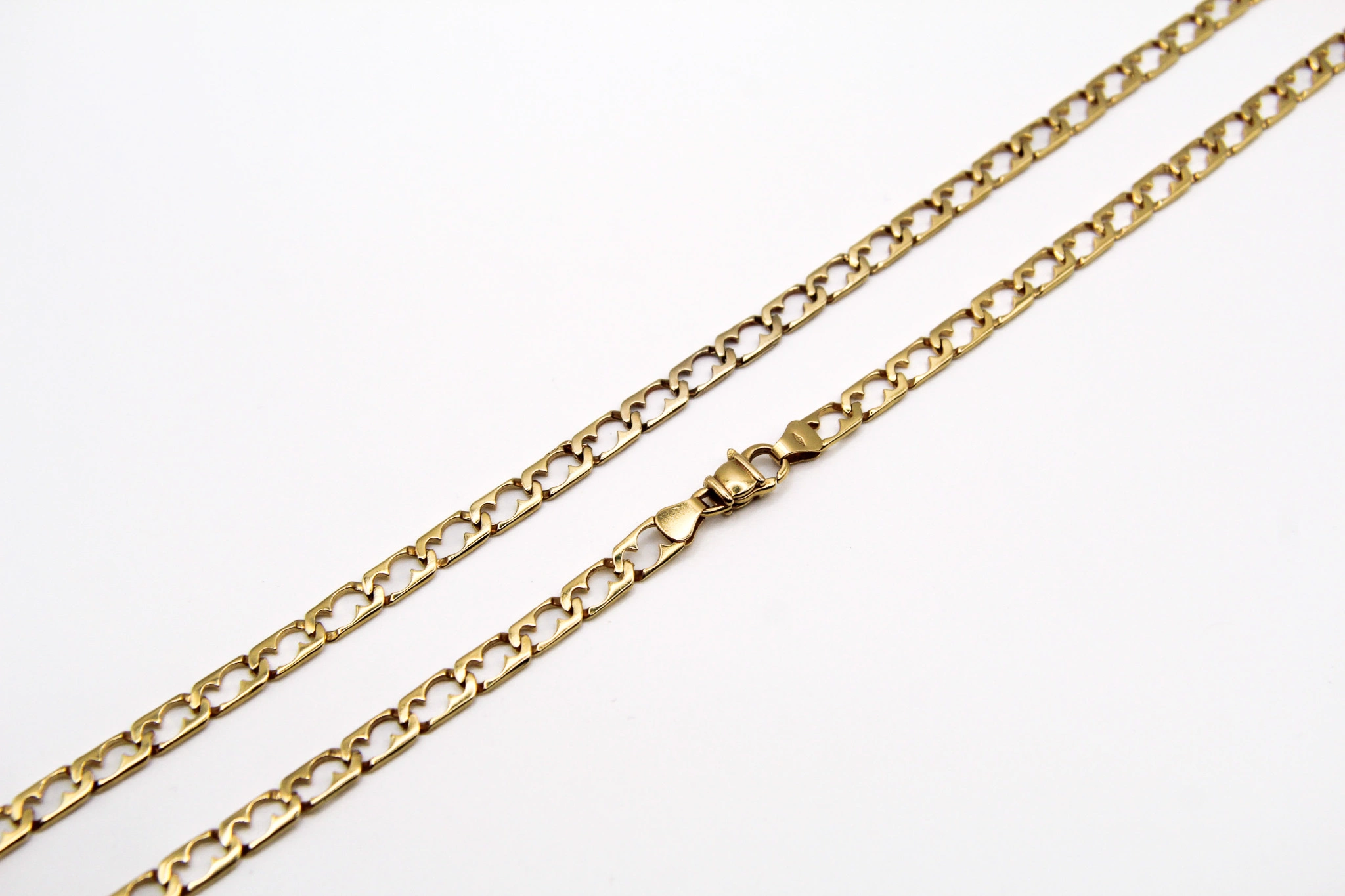 Cadena de oro 18K eslabones grumet 5mm — foto 3