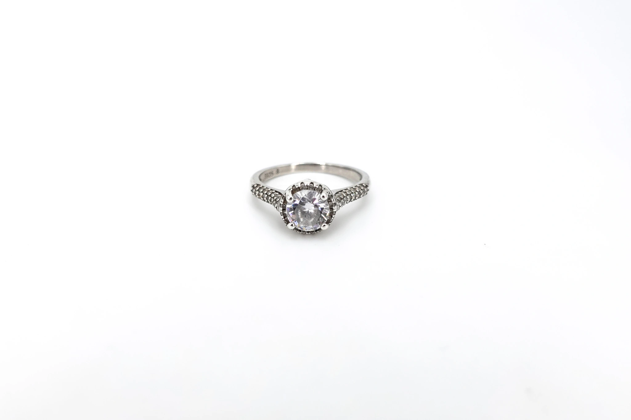 Anillo de plata 925 con circonitas