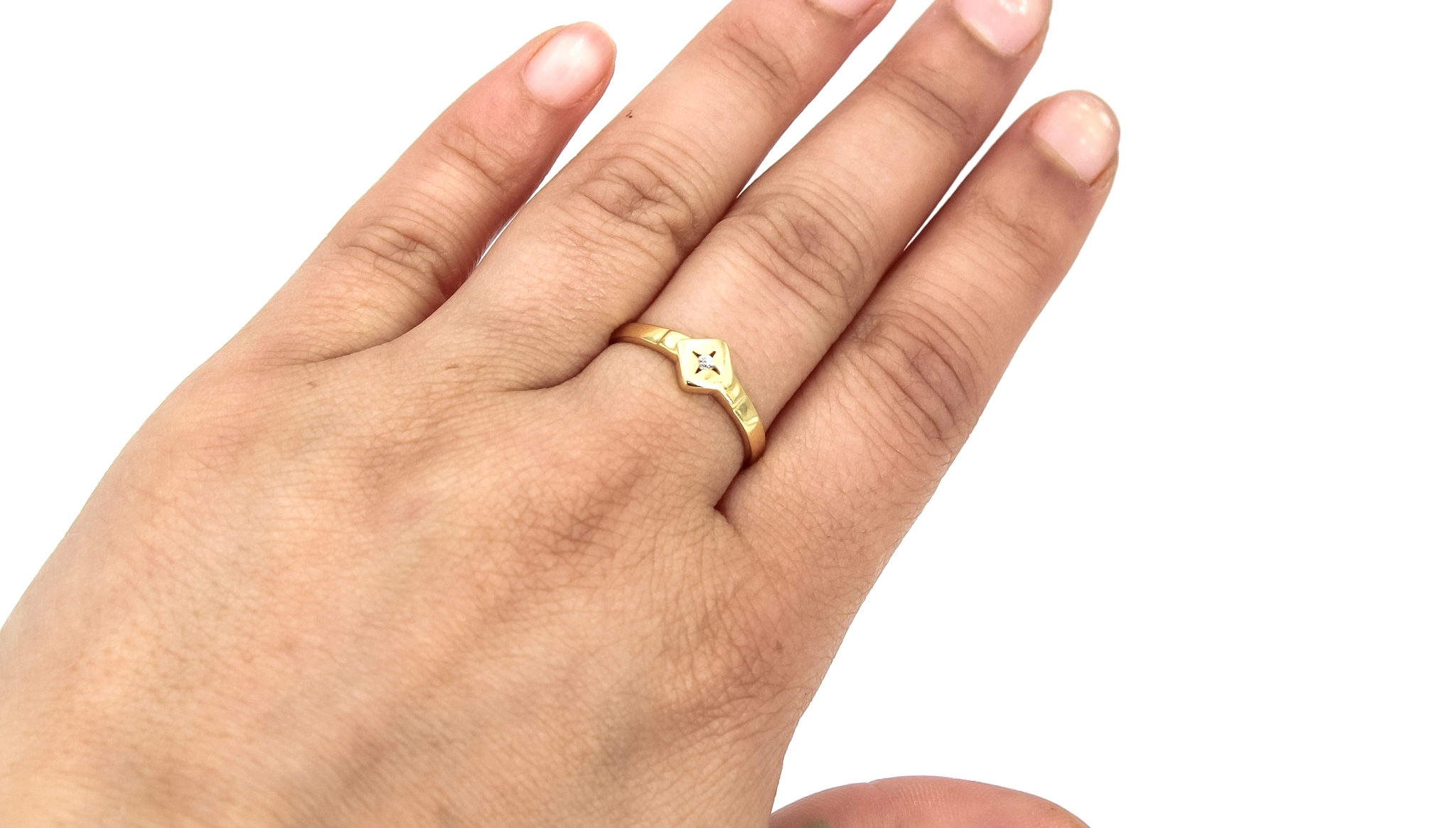 Solitario de oro 18K — foto 3