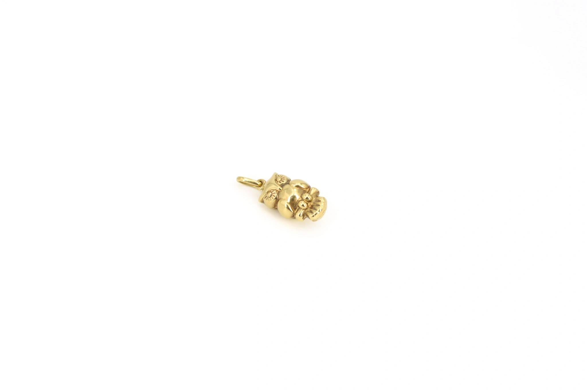 Colgante forma de búho de oro 18K — vista alternativa