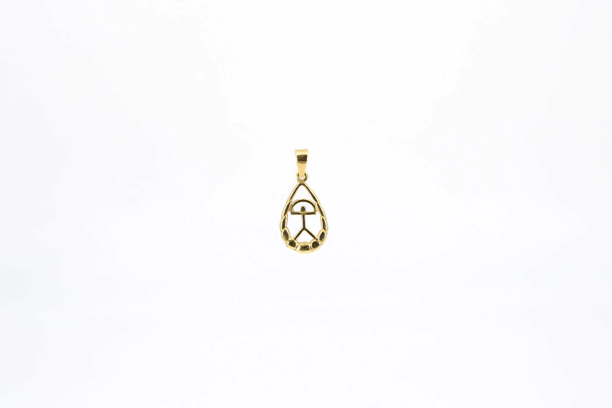 Colgante de oro con cruz 18K