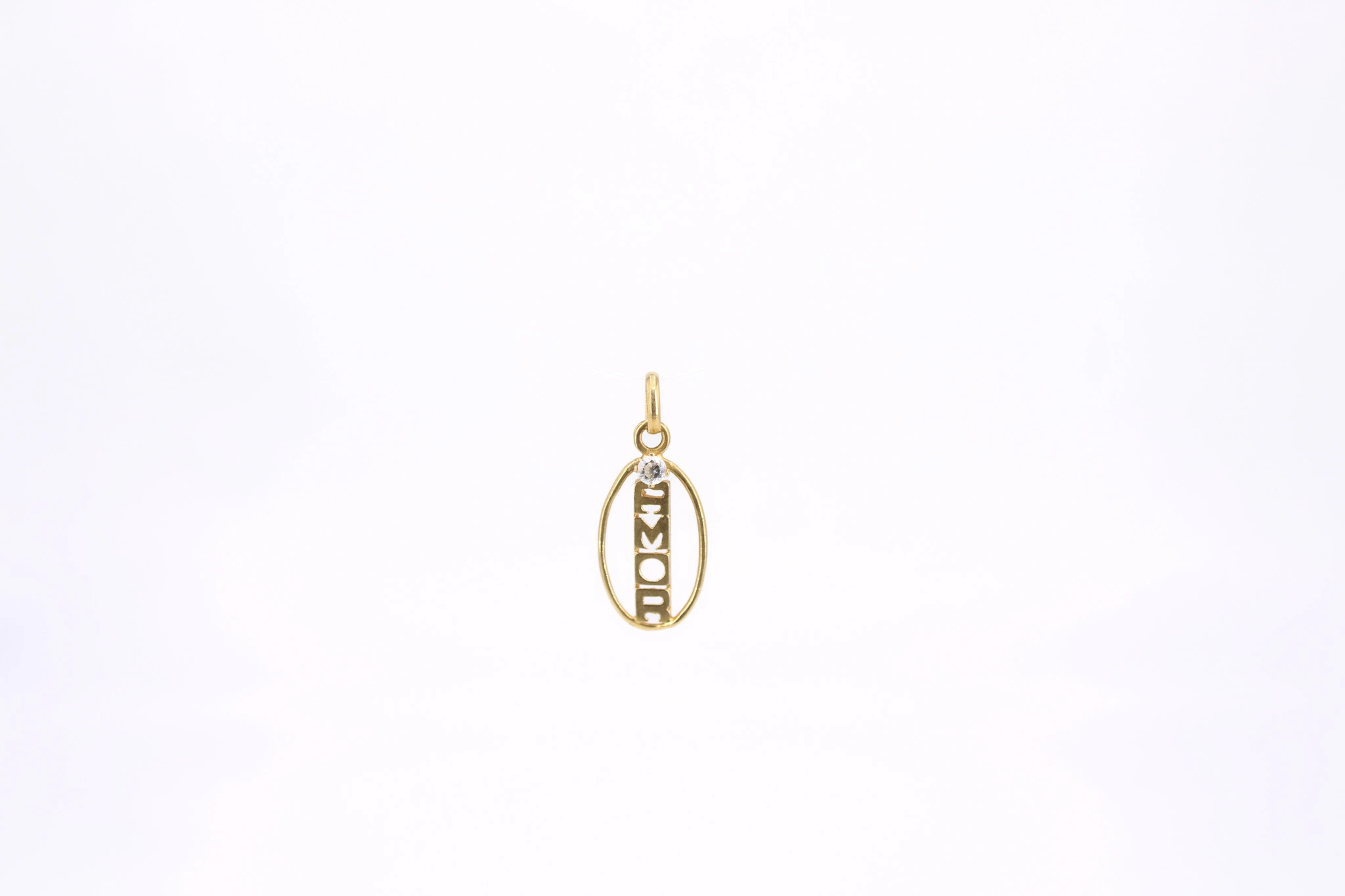 Colgante de oro 18K con circonita