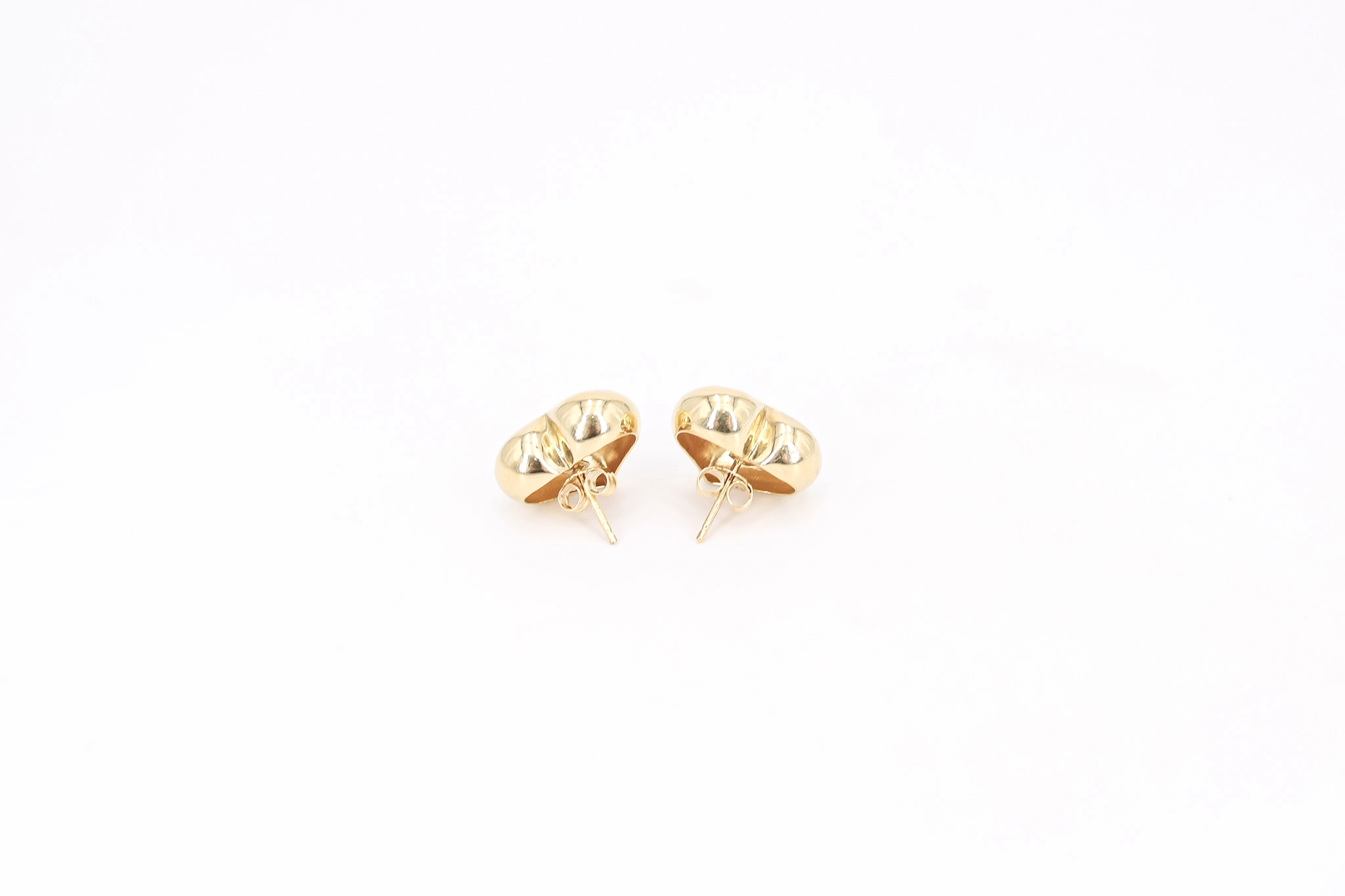 Pendientes forma de corazón de oro 18K — vista alternativa
